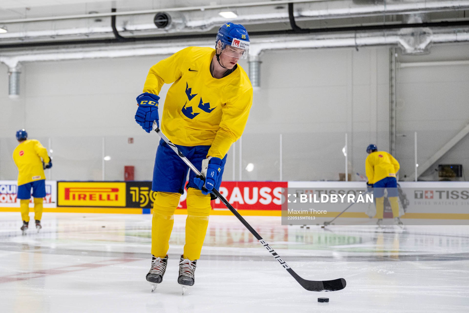 Elmer Söderblom of Sweden at a practice session