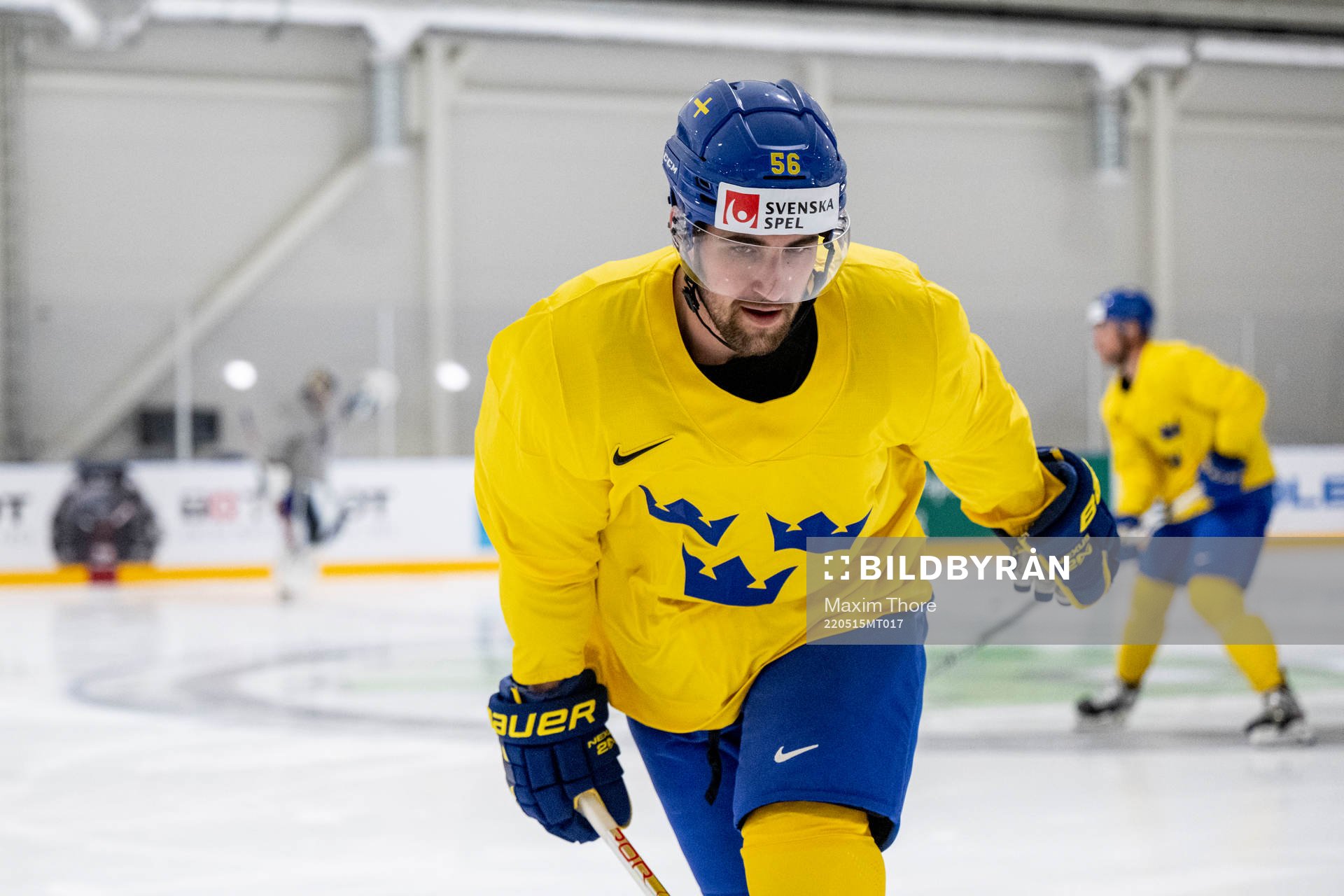 Erik Gustafsson of Sweden at a practice session