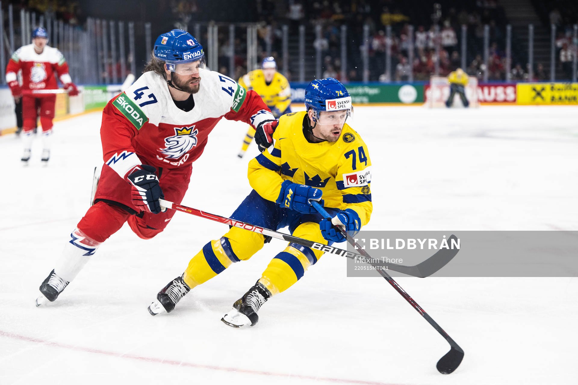 Michal Jordán of Czech Republic and Rasmus Asplund of