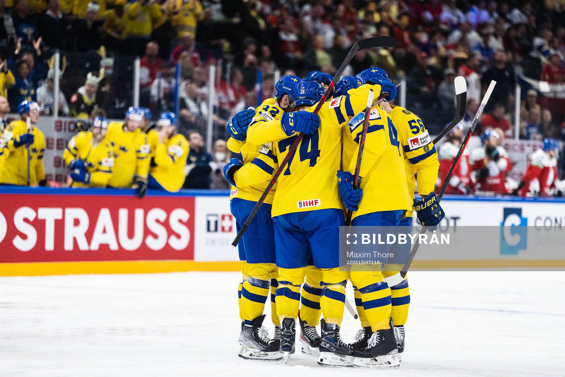 Emil Bemström of Sweden celebrates