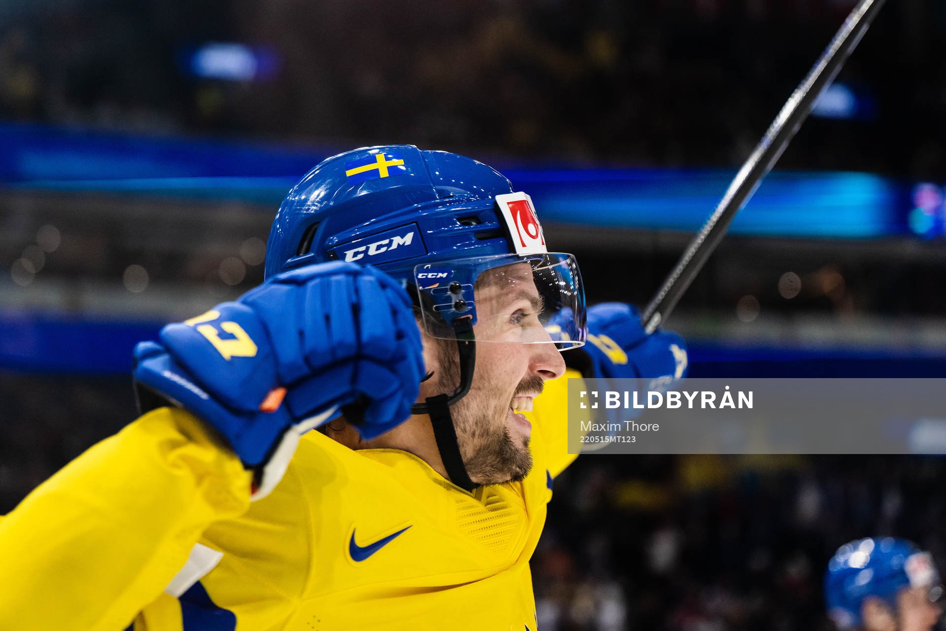 Mathias Bromé of Sweden celebrates