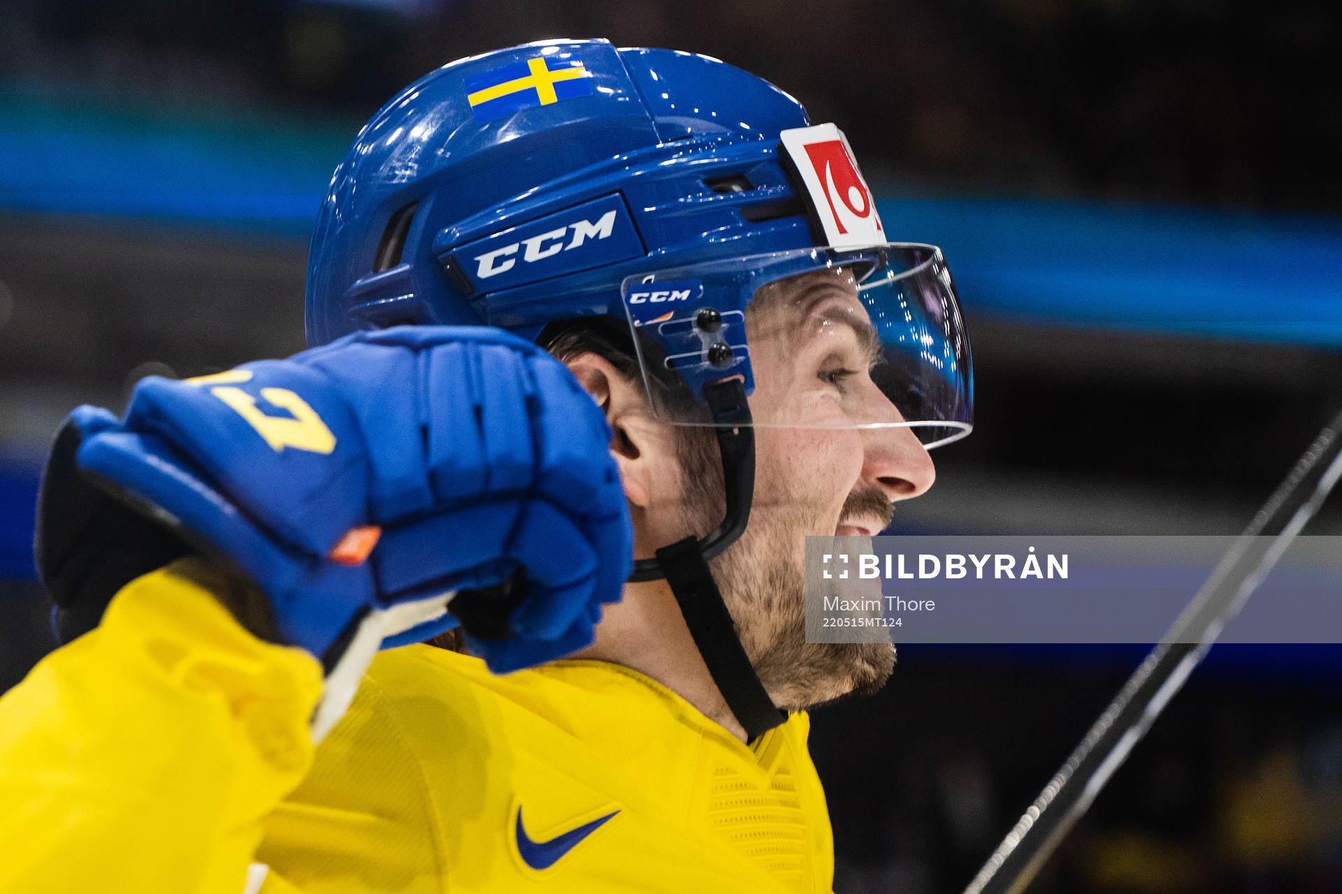 Mathias Bromé of Sweden celebrates