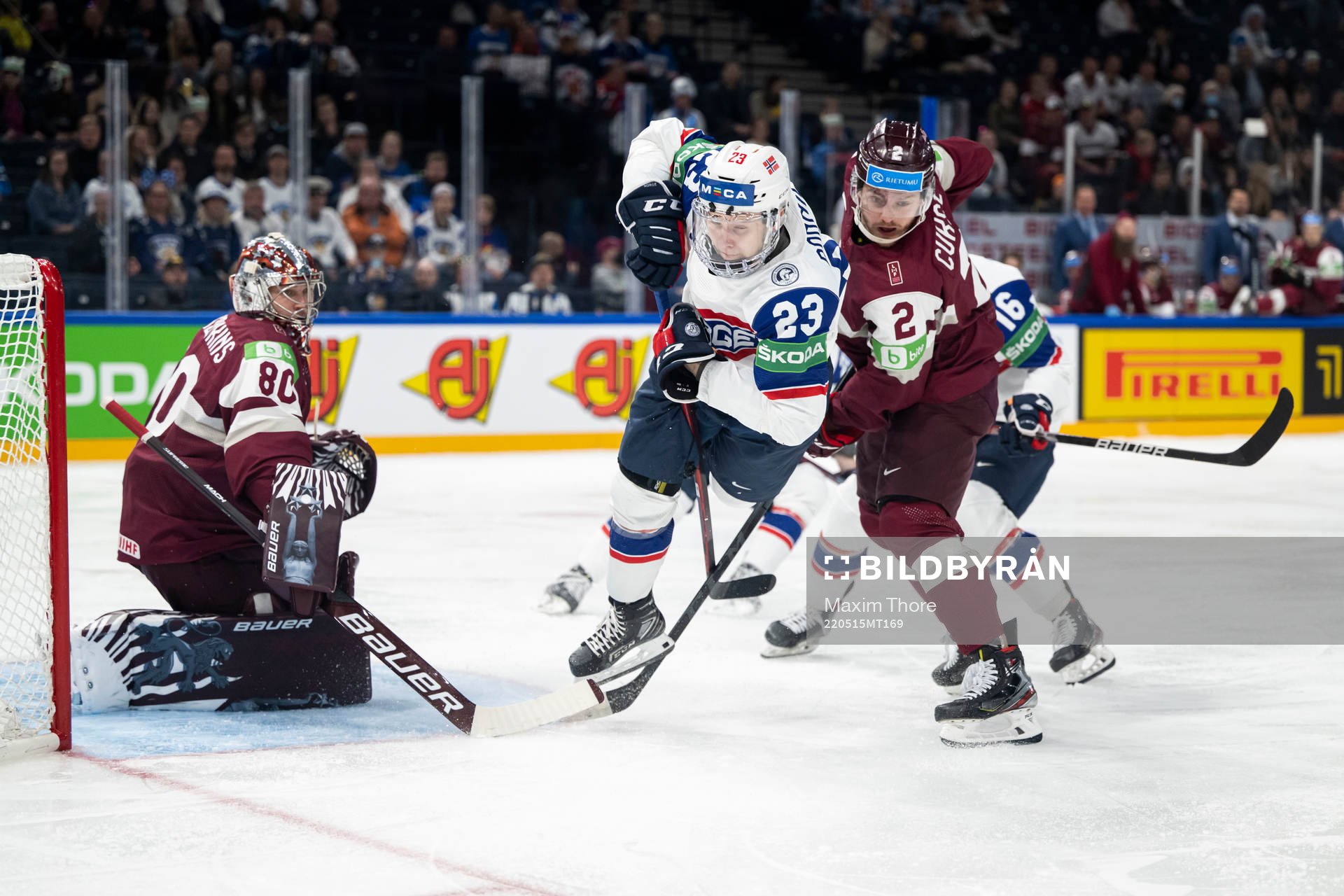 Martin Rønnild of Norway and Karlis Cukste of Latvia