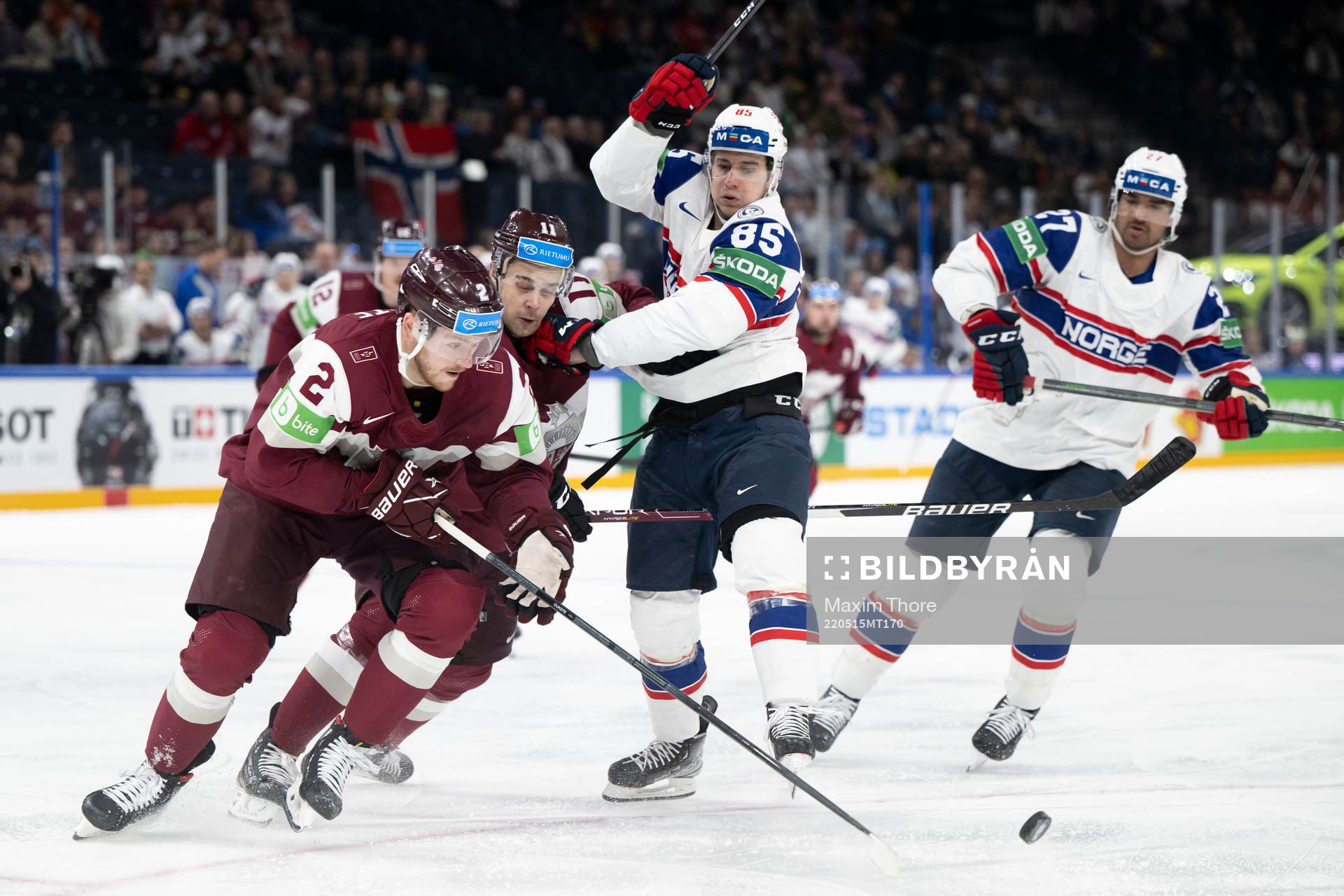 Karlis Cukste of Latvia and Michael Haga of Norway