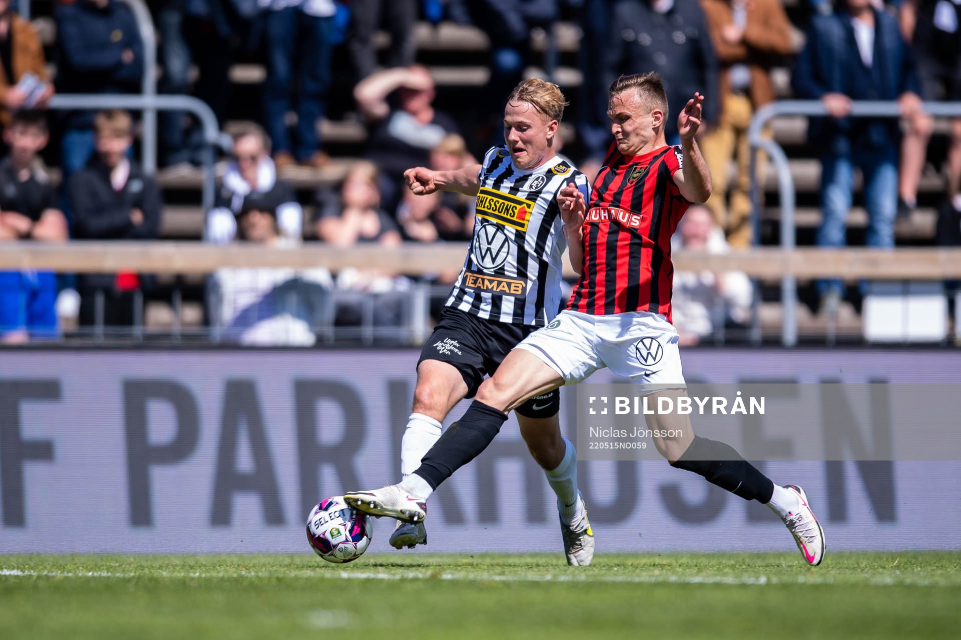Landskronas Jesper Strid och Brommapojkarnas Oscar Krusnell
