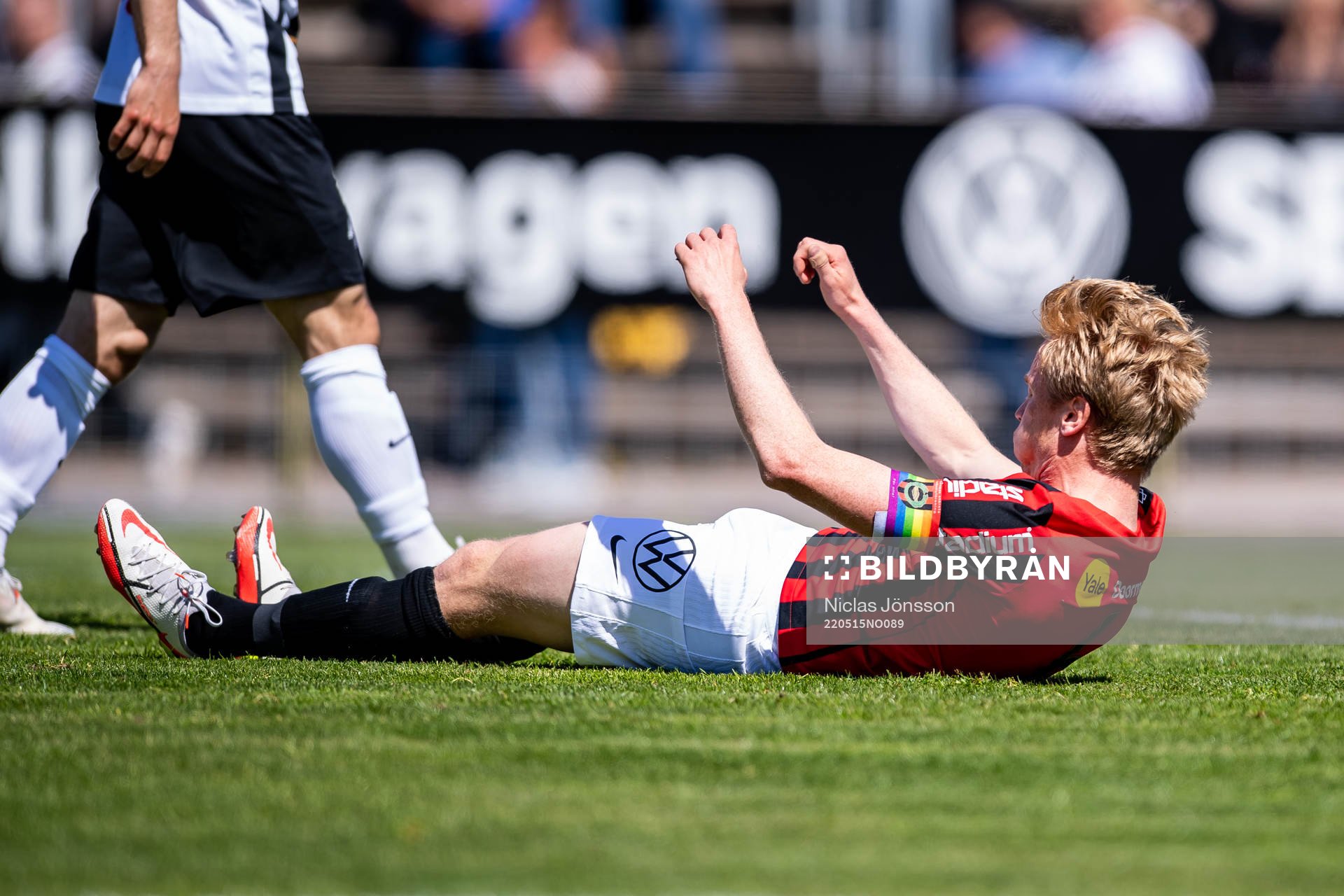 Brommapojkarnas Gustav Sandberg Magnusson deppar