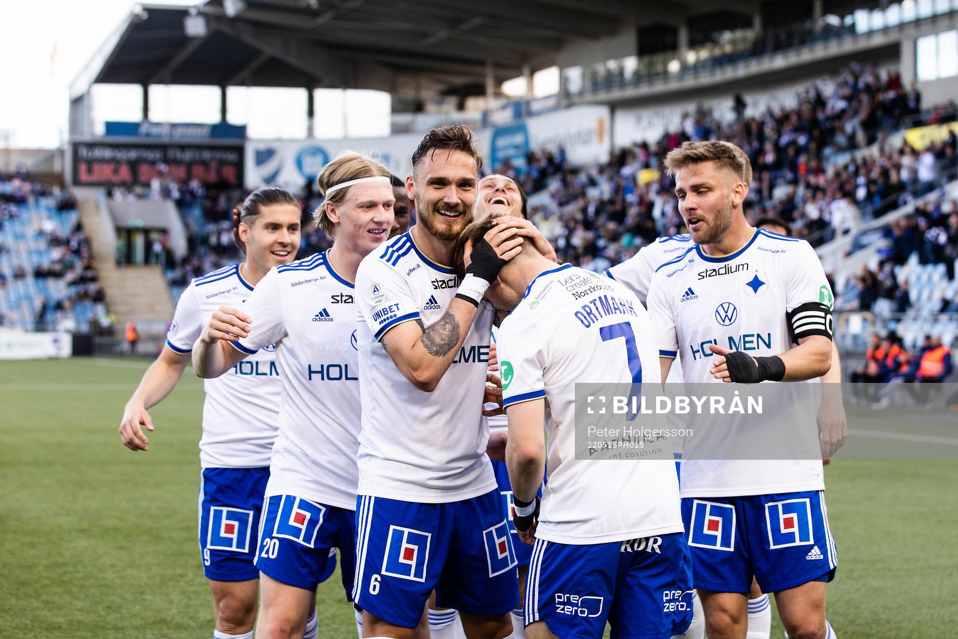 IFK Norrköpings Jonathan Levi och Jacob Ortmark jublar