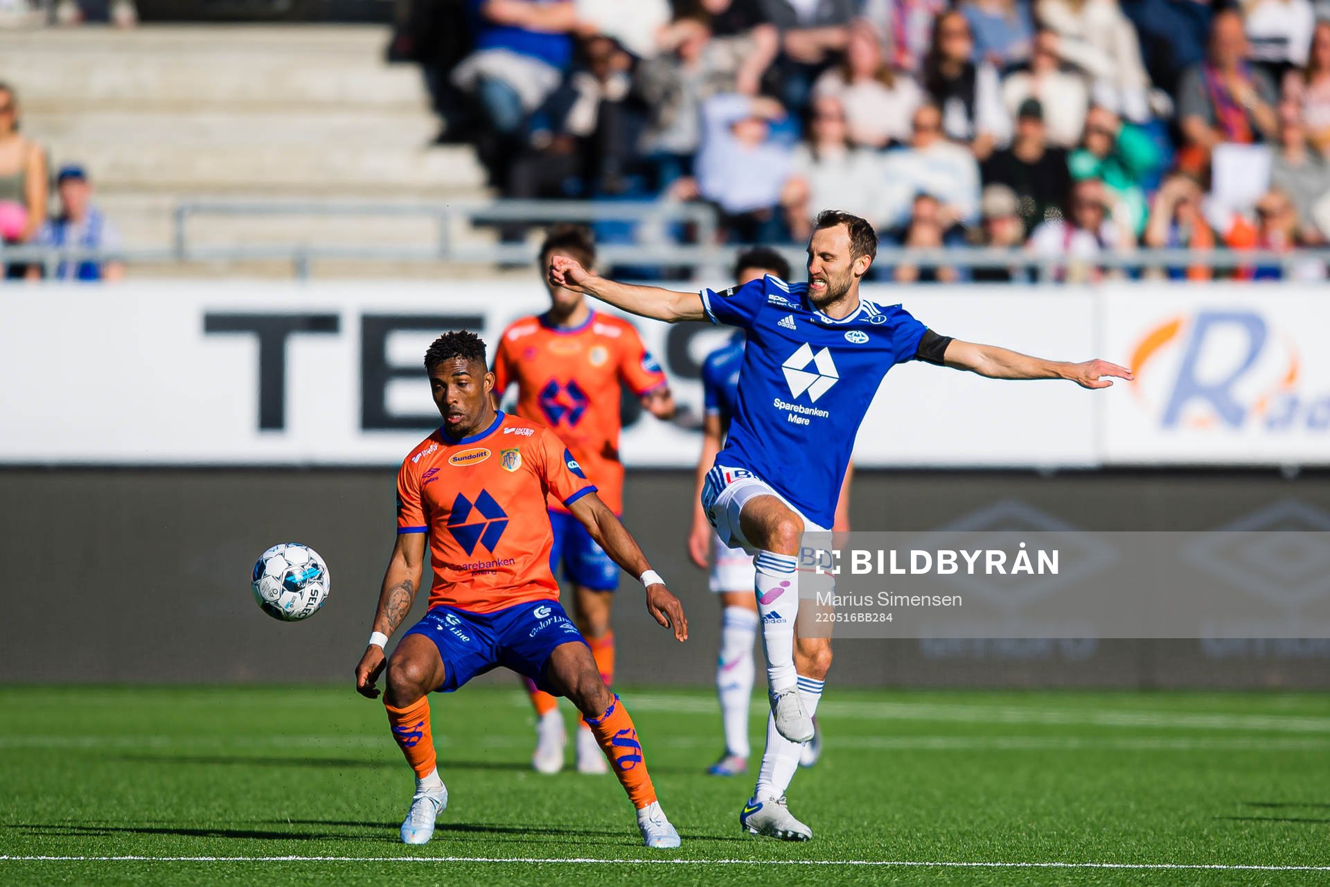 Erikson Spinola Lima of Aalesund and Magnus Wolff Eikrem of