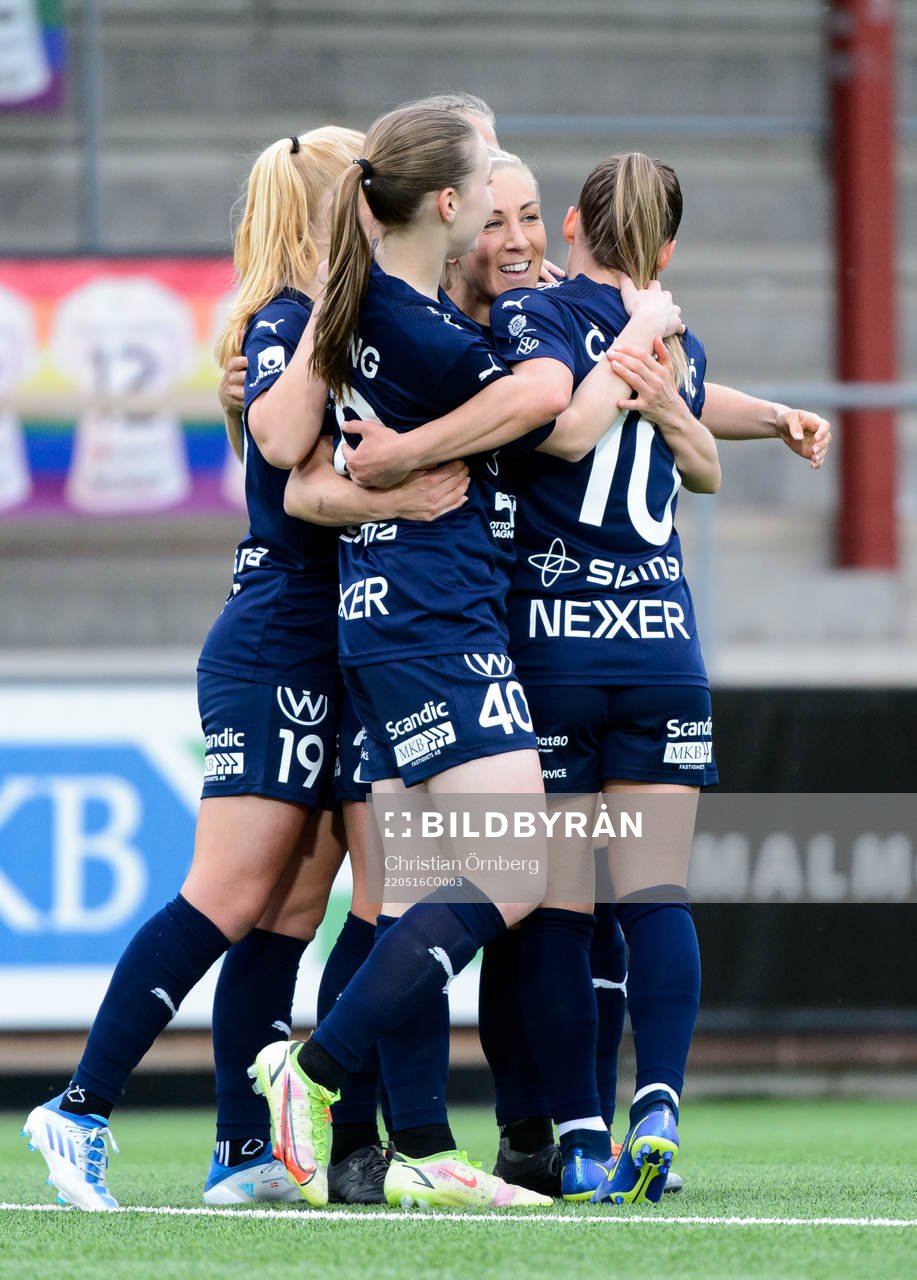 Rosengårds Mia Persson jublar