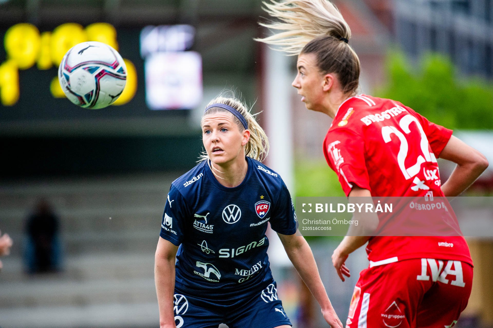 Rosengårds Olivia Schough mot Örebros Wilma Öhman