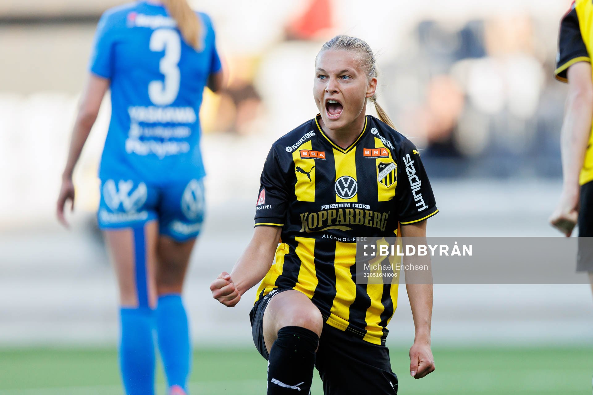 Häckens Stine Larsen jublar