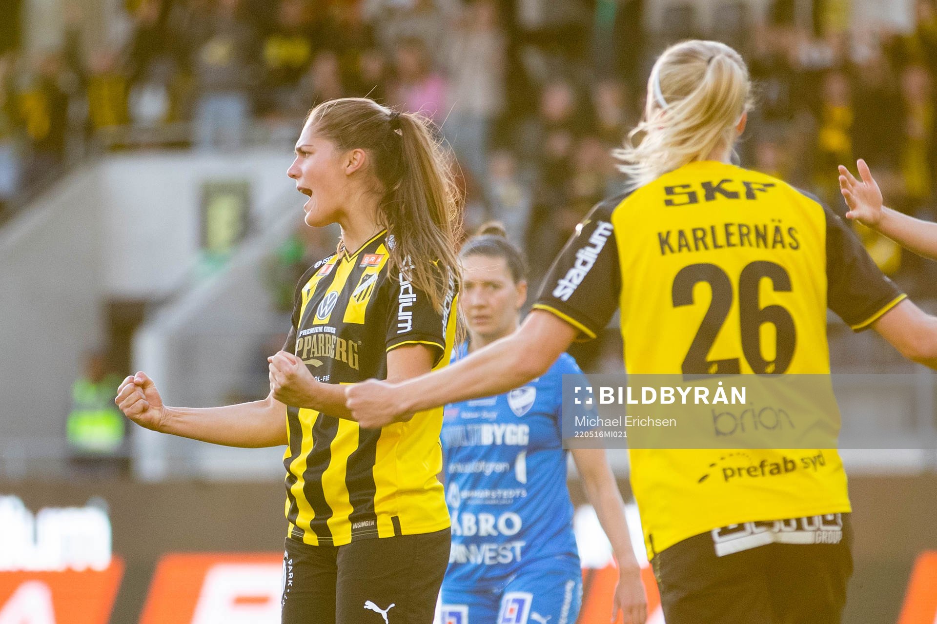 Häckens Mille Gejl Jensen jublar