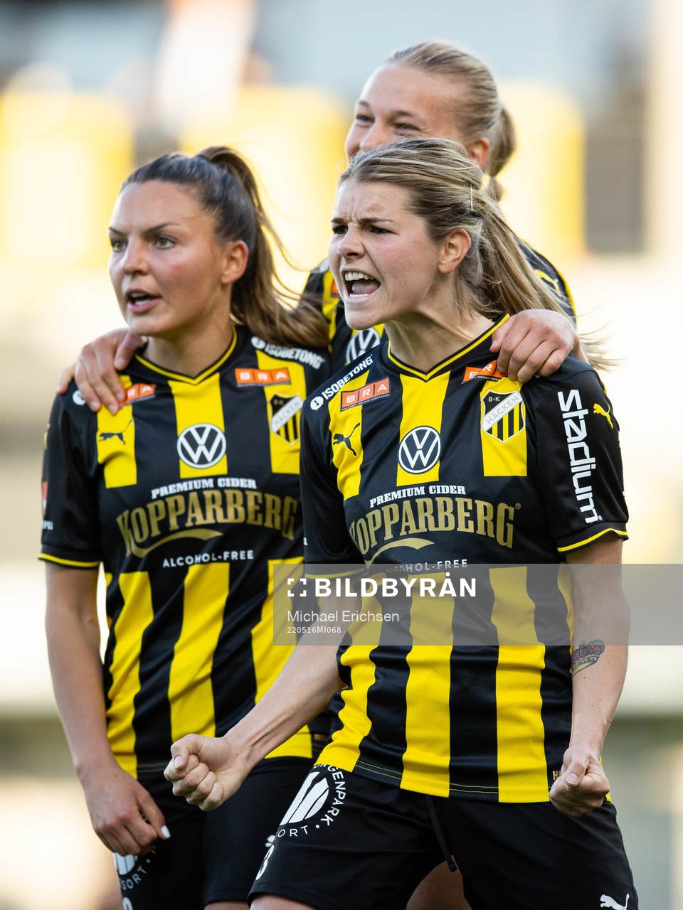 Häckens Stine Larsen jublar