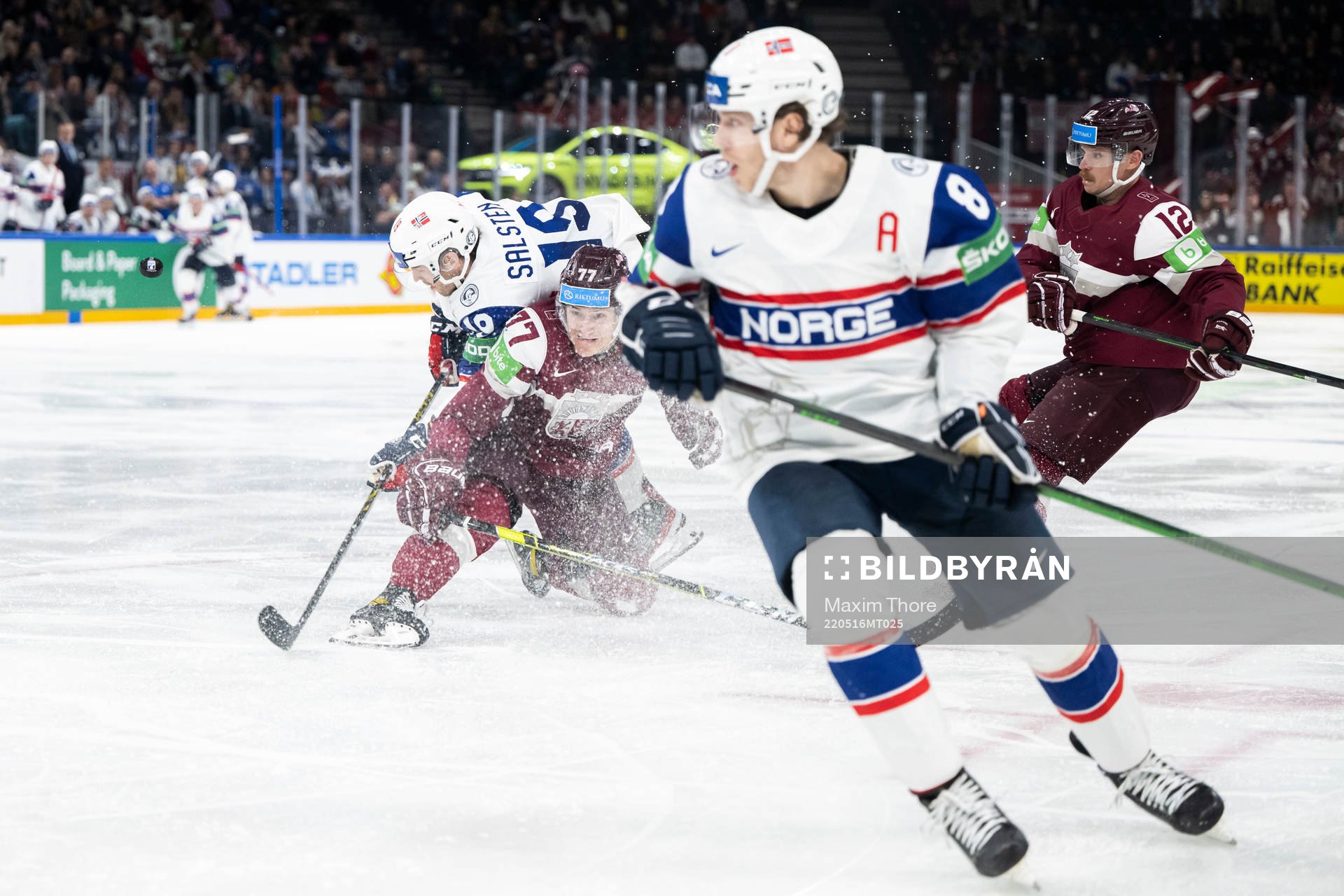 Eirik Salsten of Norway and Kristaps Zille of Latvia
