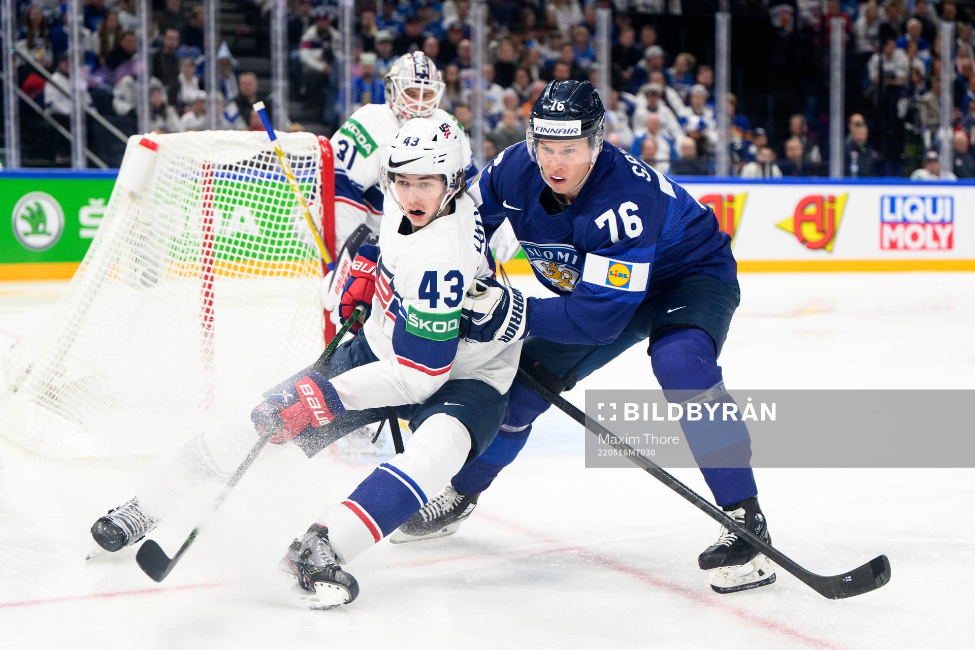 Luke Huges of USA and Jere Sallinen of Finland