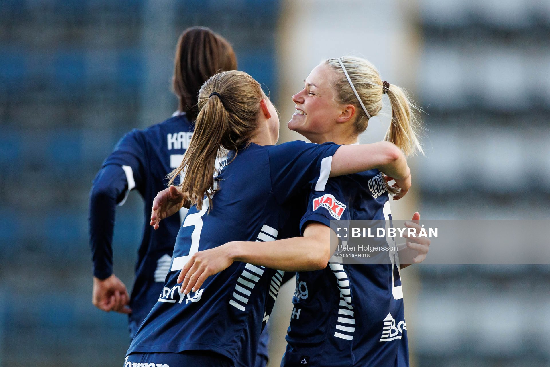 Linköpings Johanna Svedberg jublar