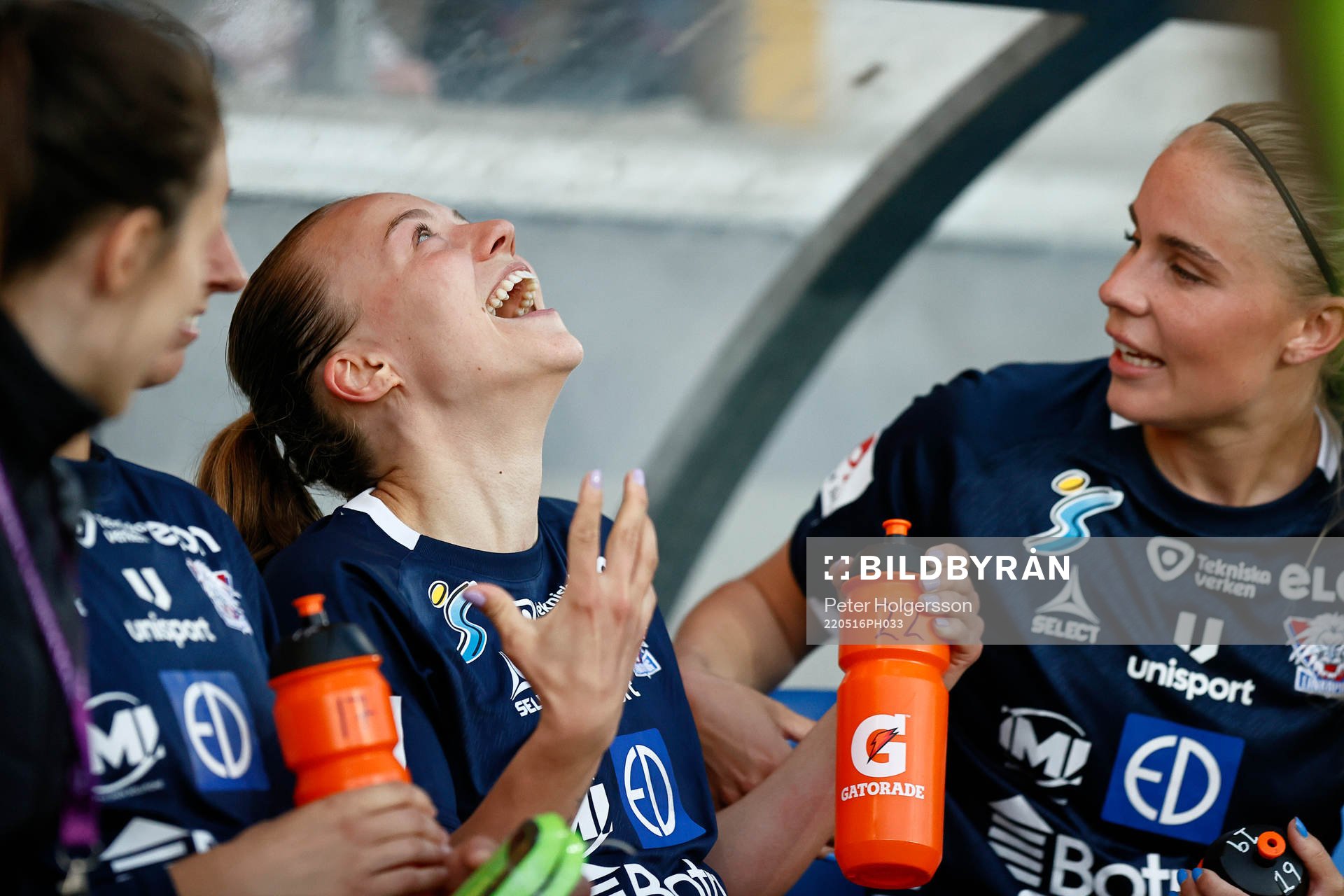 Linköpings Olga Ahtinen jublar