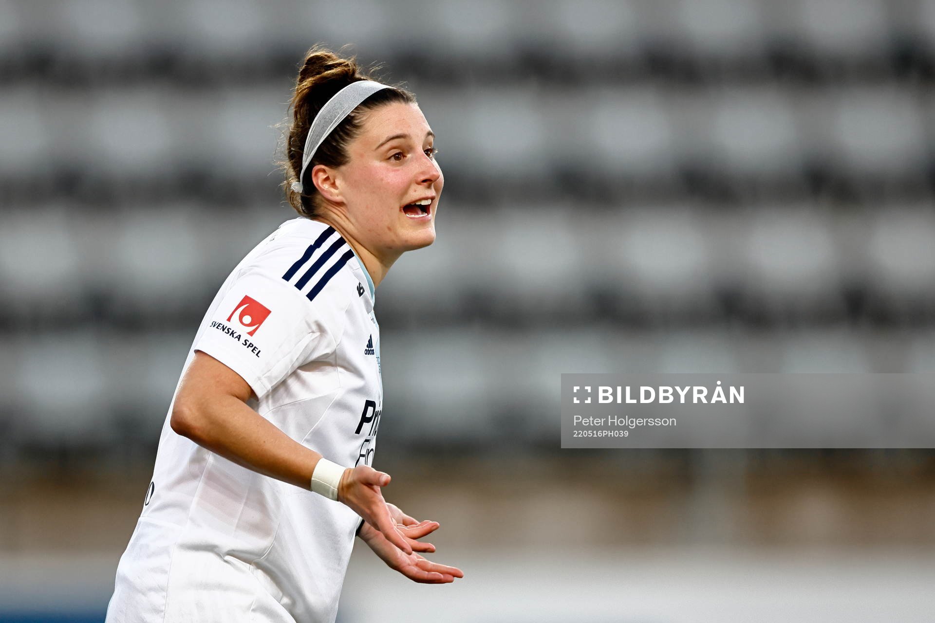 Djurgårdens Hayley Dowd reagerar