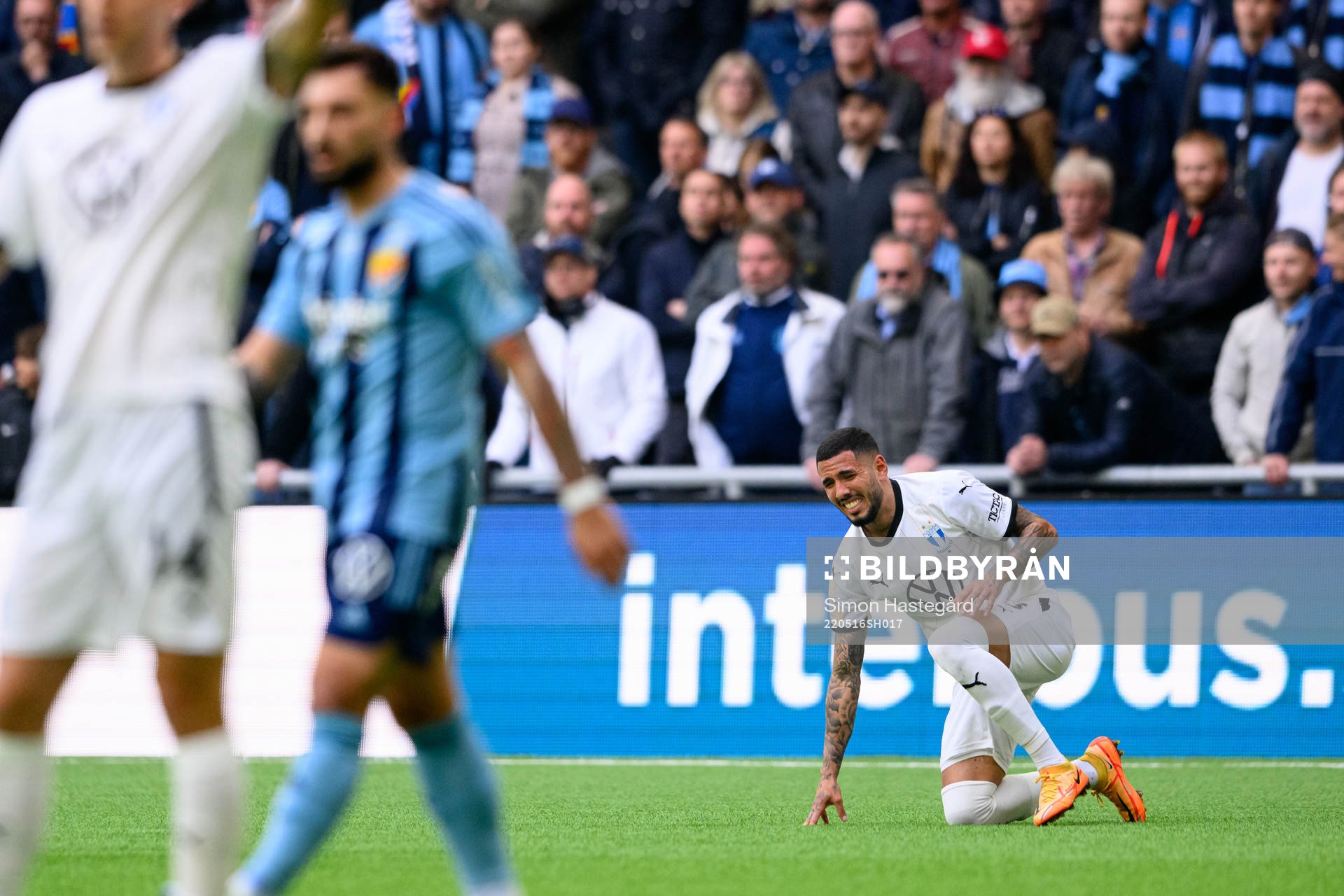 Malmö FFs Sergio Pena deppar