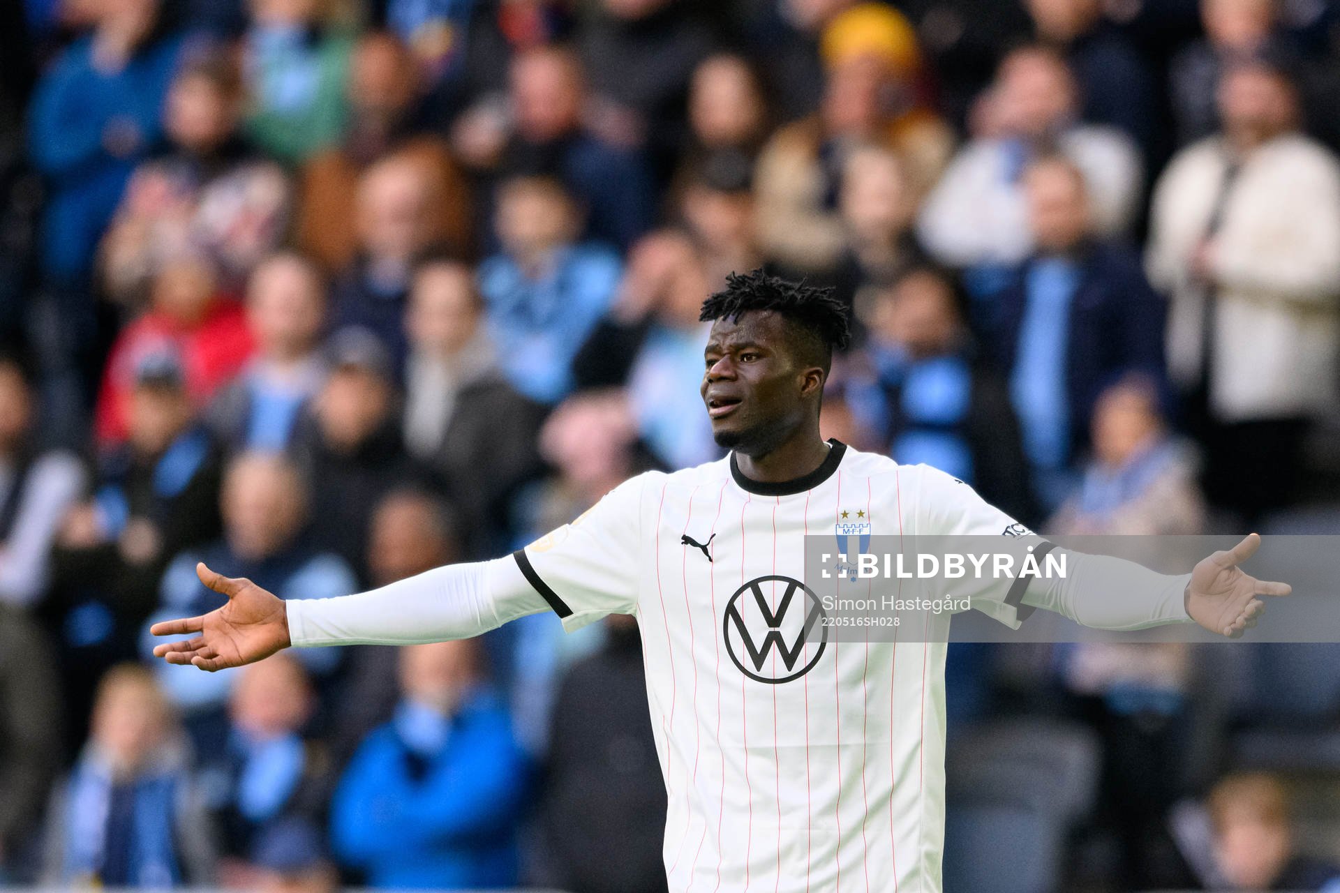 Malmö FFs Malik Abubakari reagerar