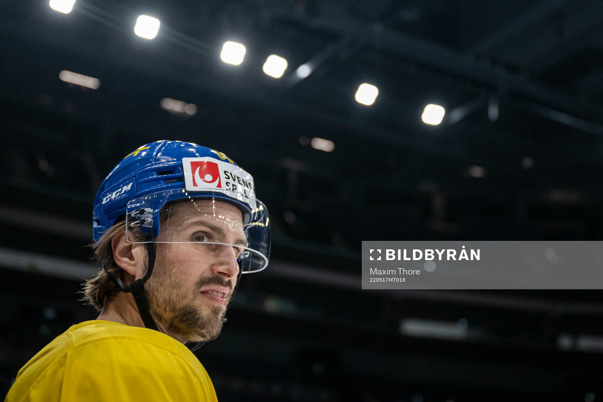 Mathias Bromé of Sweden at a practice session