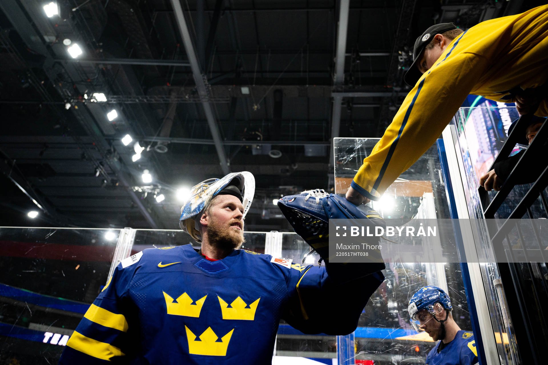 Goalkeeper Magnus Hellberg of Sweden