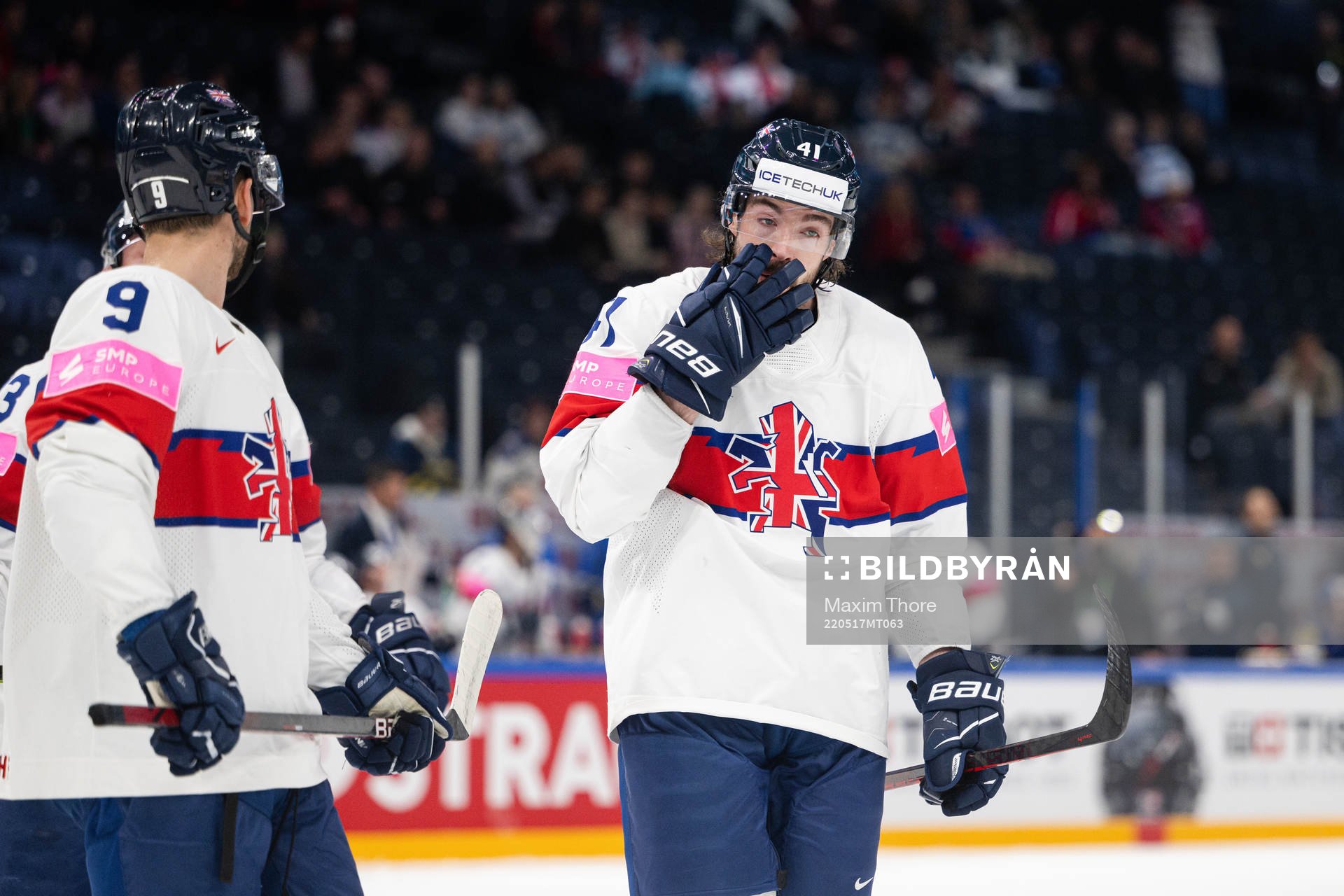 Josh Batch of Great Britain looks dejected