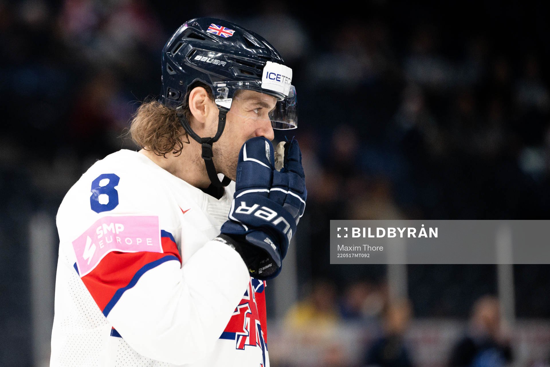 Matthew Myers of Great Britain looks dejected
