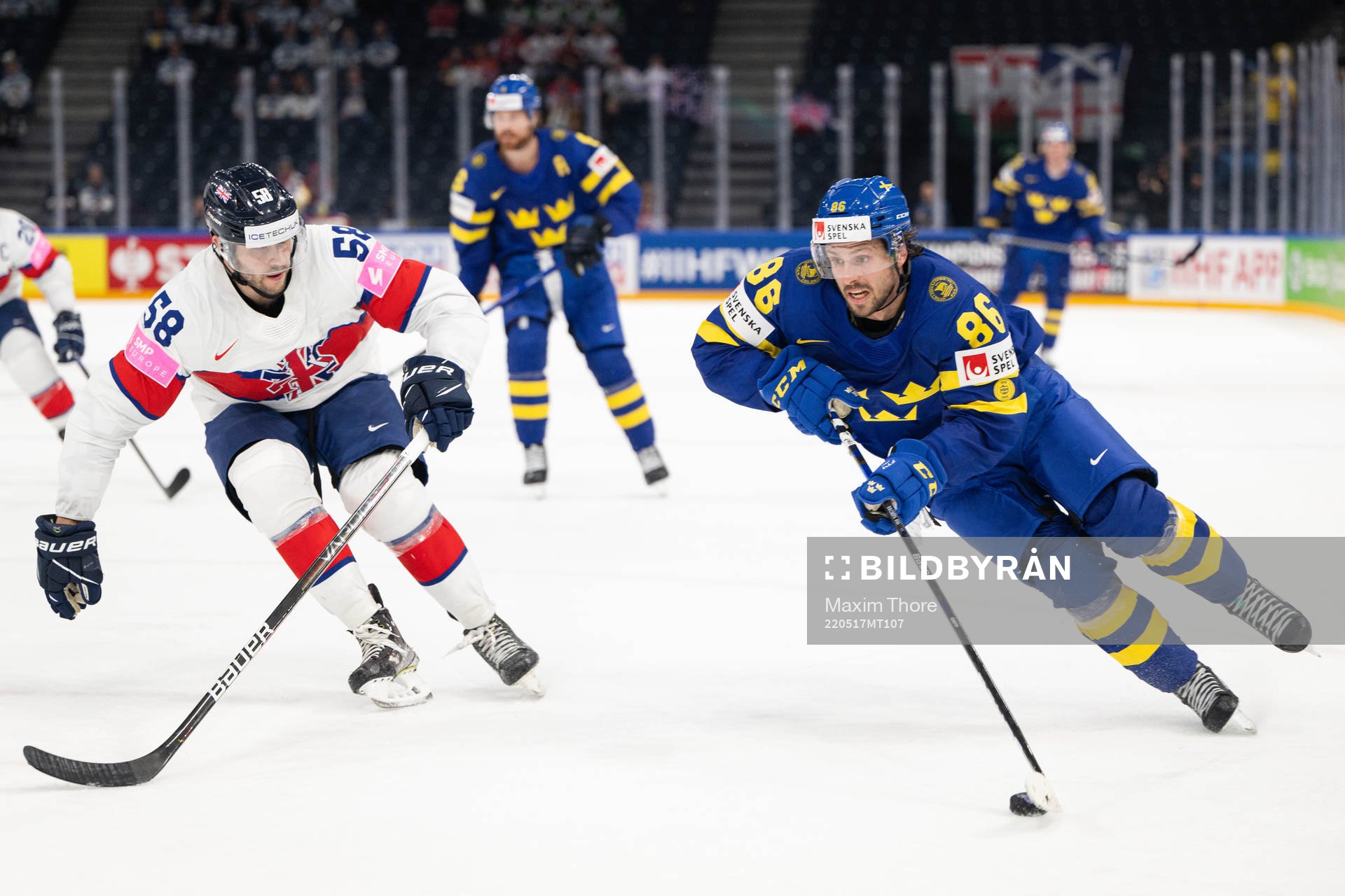 David Clements of Great Britain and Mathias Bromé of Sweden