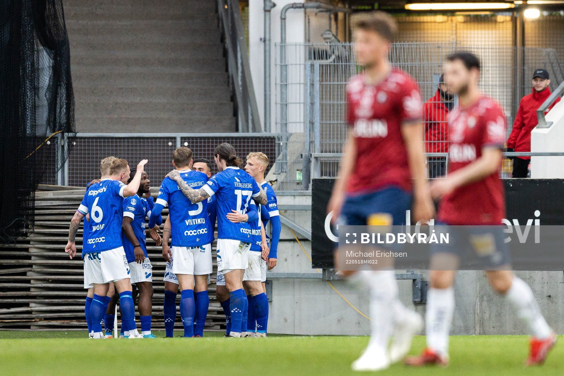 Trelleborgs spelare jublar