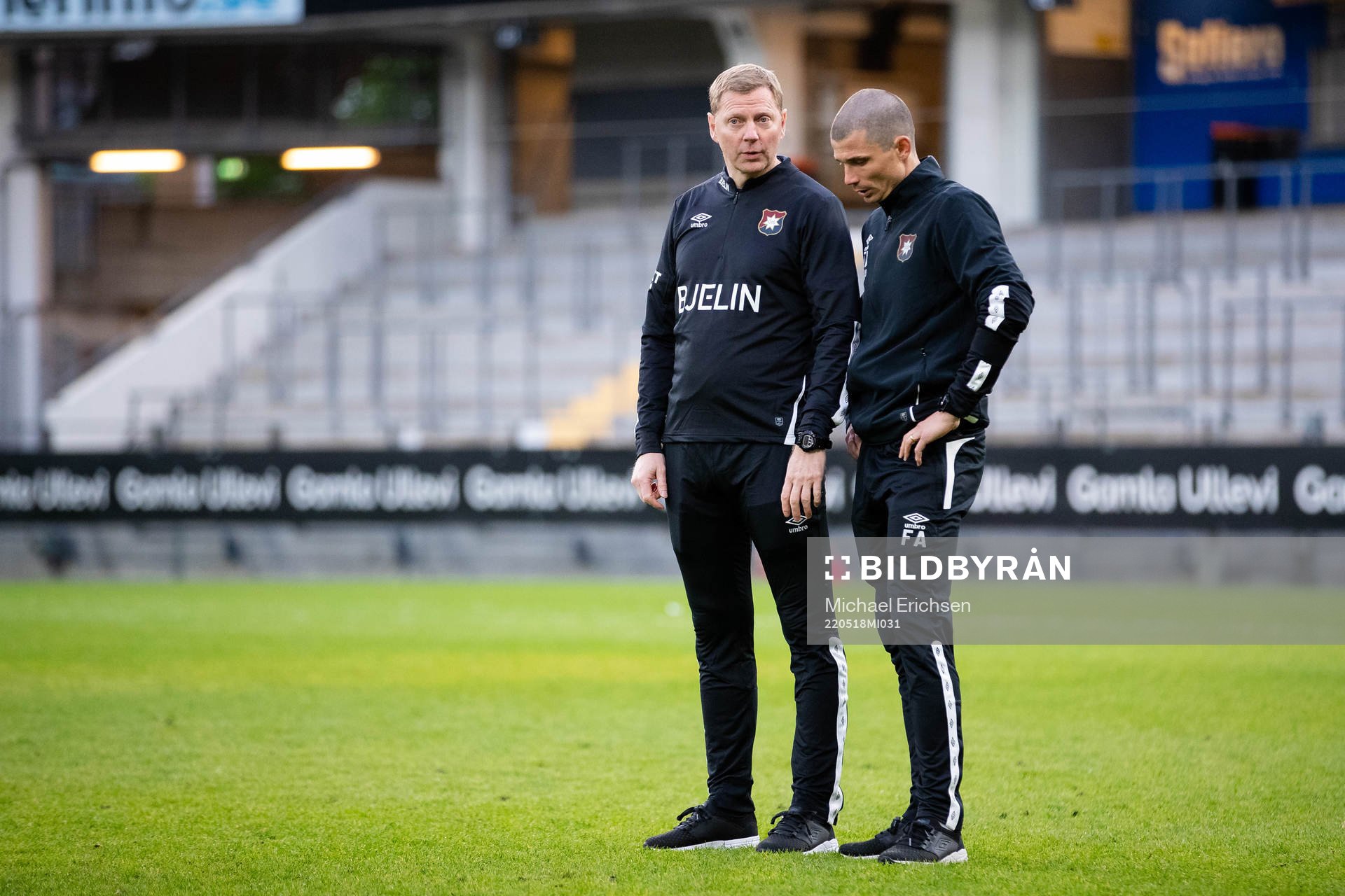 Örgrytes tränare Brynjar Gunnarsson och assisterande