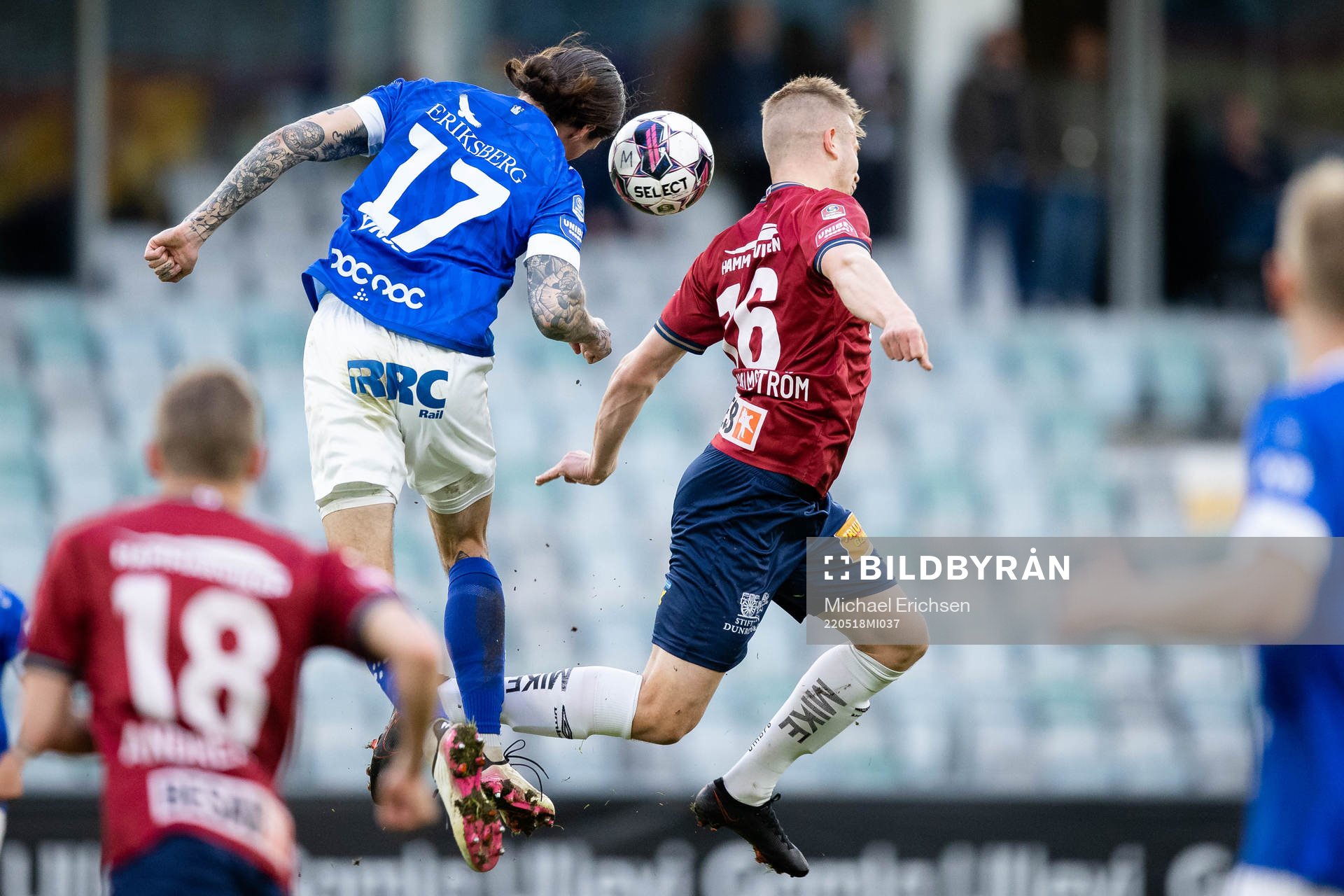 Trelleborgs Isak Jönsson och Örgrytes Alexander Ahl