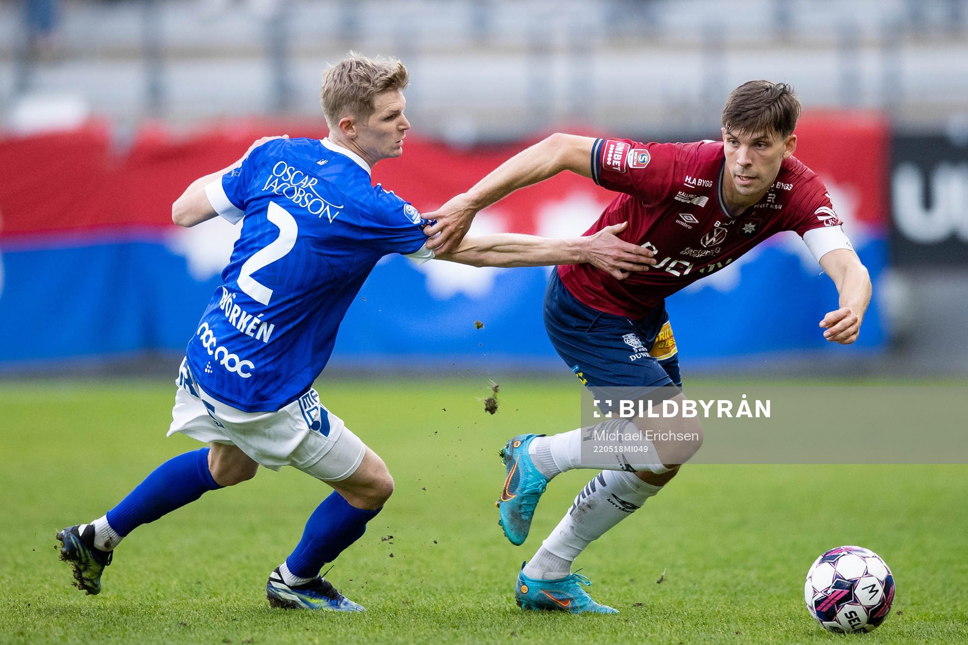 Trelleborgs Fritiof Björkén och Örgrytes Daniel Paulson