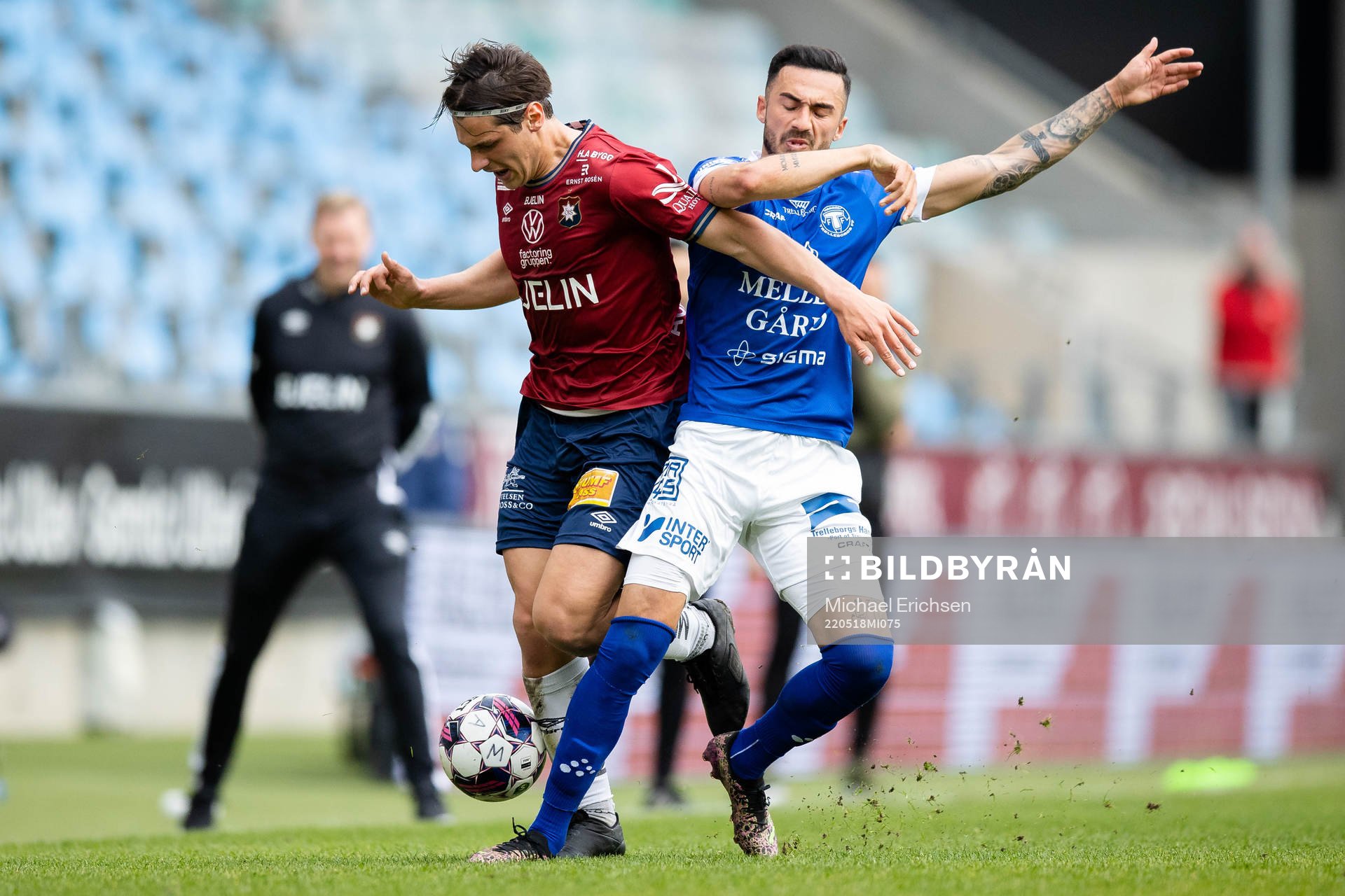 Örgrytes Kevin Ackermann och Trelleborgs Simon Amin
