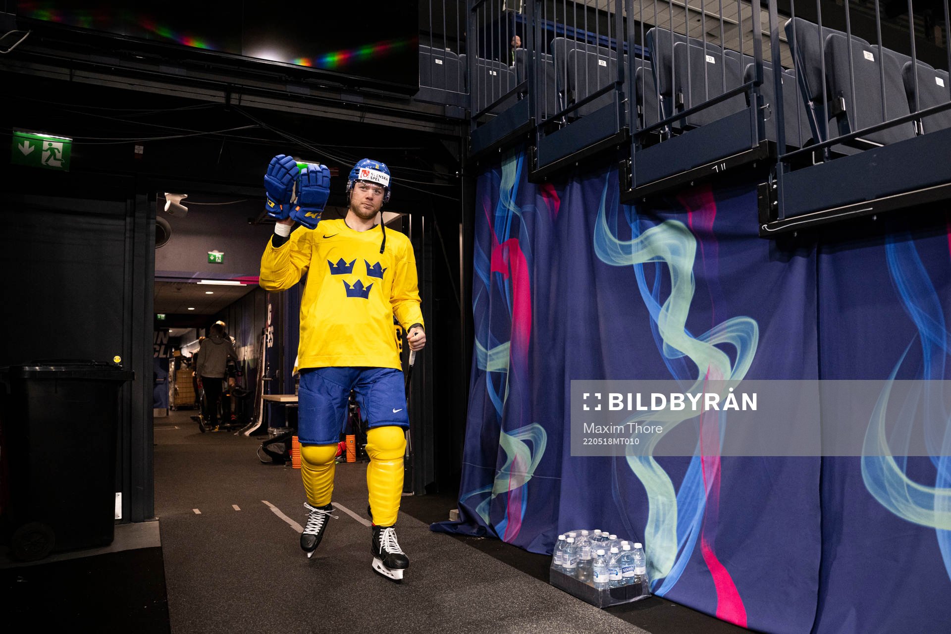 Christian Folin of Sweden at a practice session