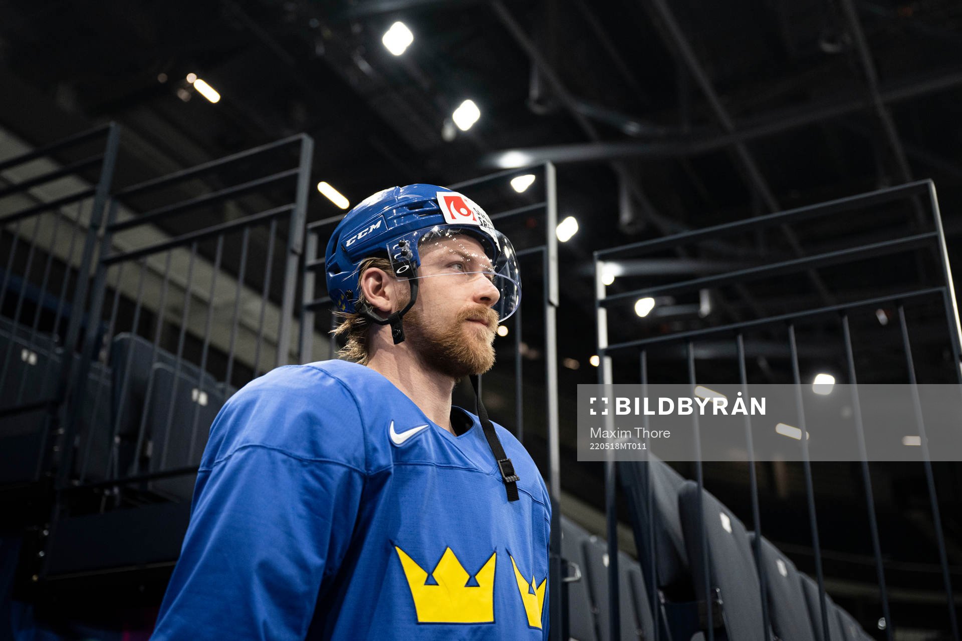 Anton Lindholm of Sweden at a practice session