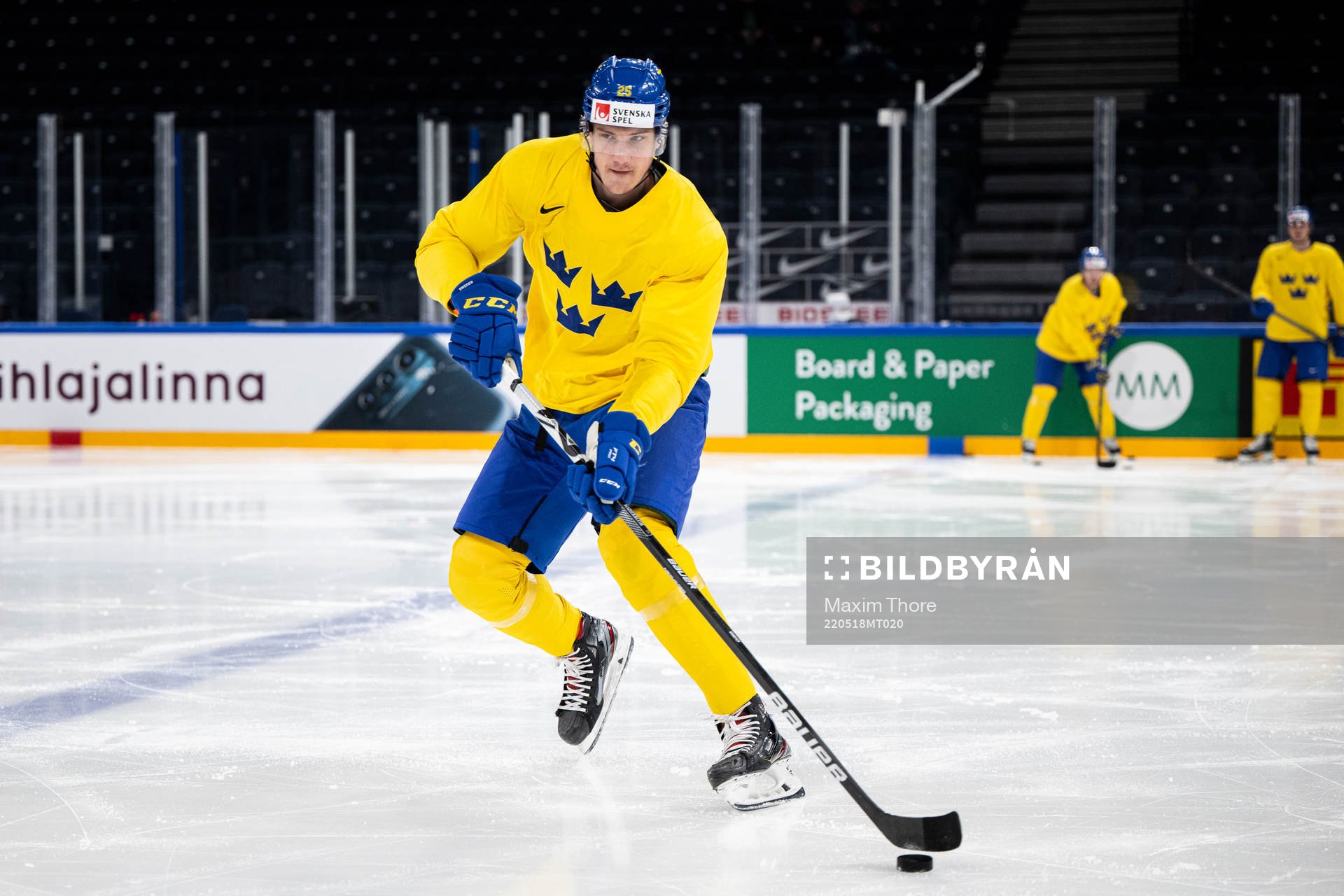 Elmer Söderblom of Sweden at a practice session