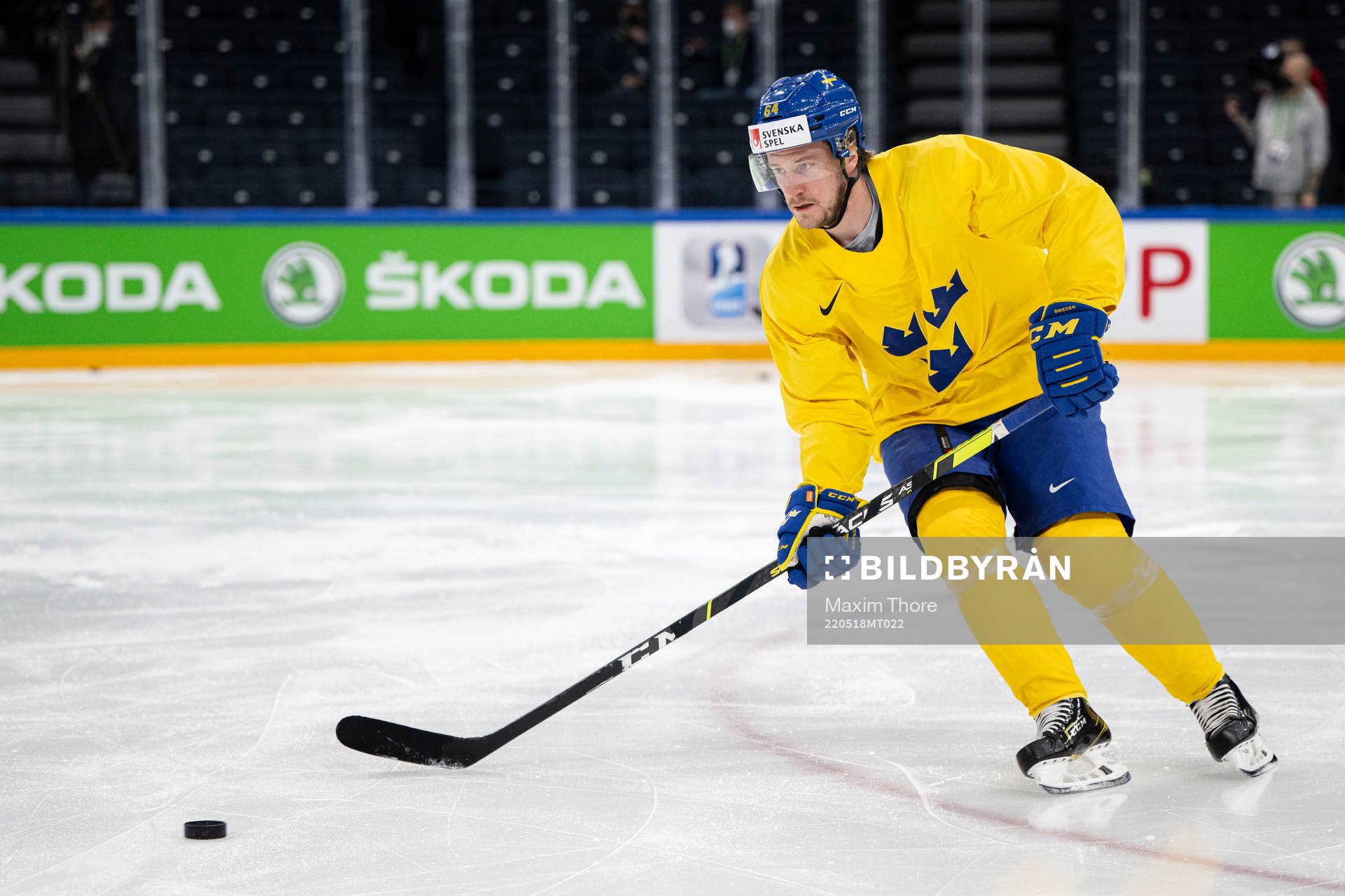 Jonathan Pudas of Sweden at a practice session