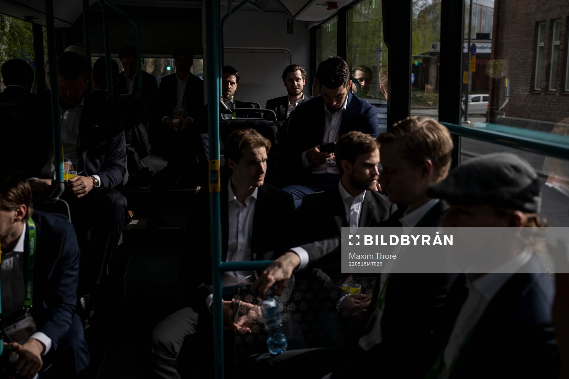 Mathias Bromé and Oliver Ekman Larsson of Sweden with