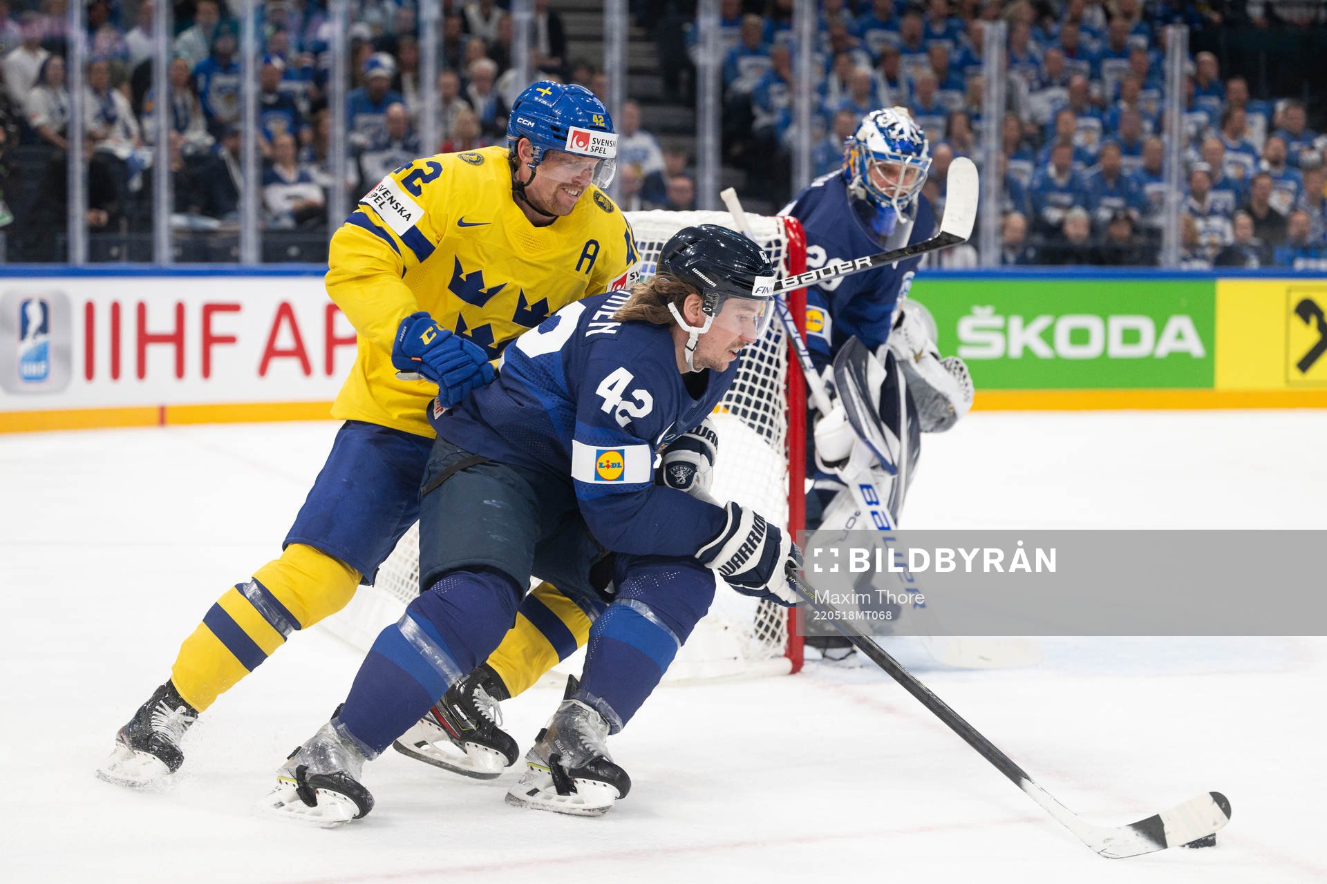 Joakim Nordström of Sweden and Sami Vatanen of Finland