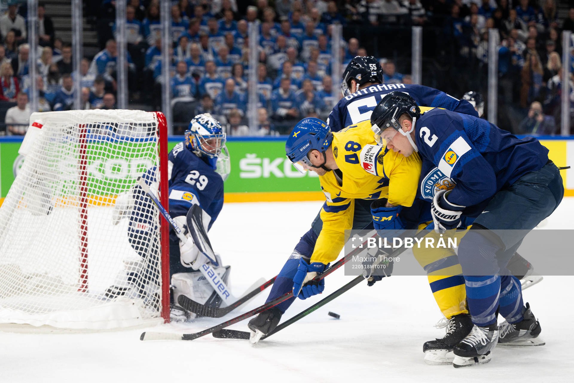 Carl Klingberg of Sweden and Ville Pokka of Finland