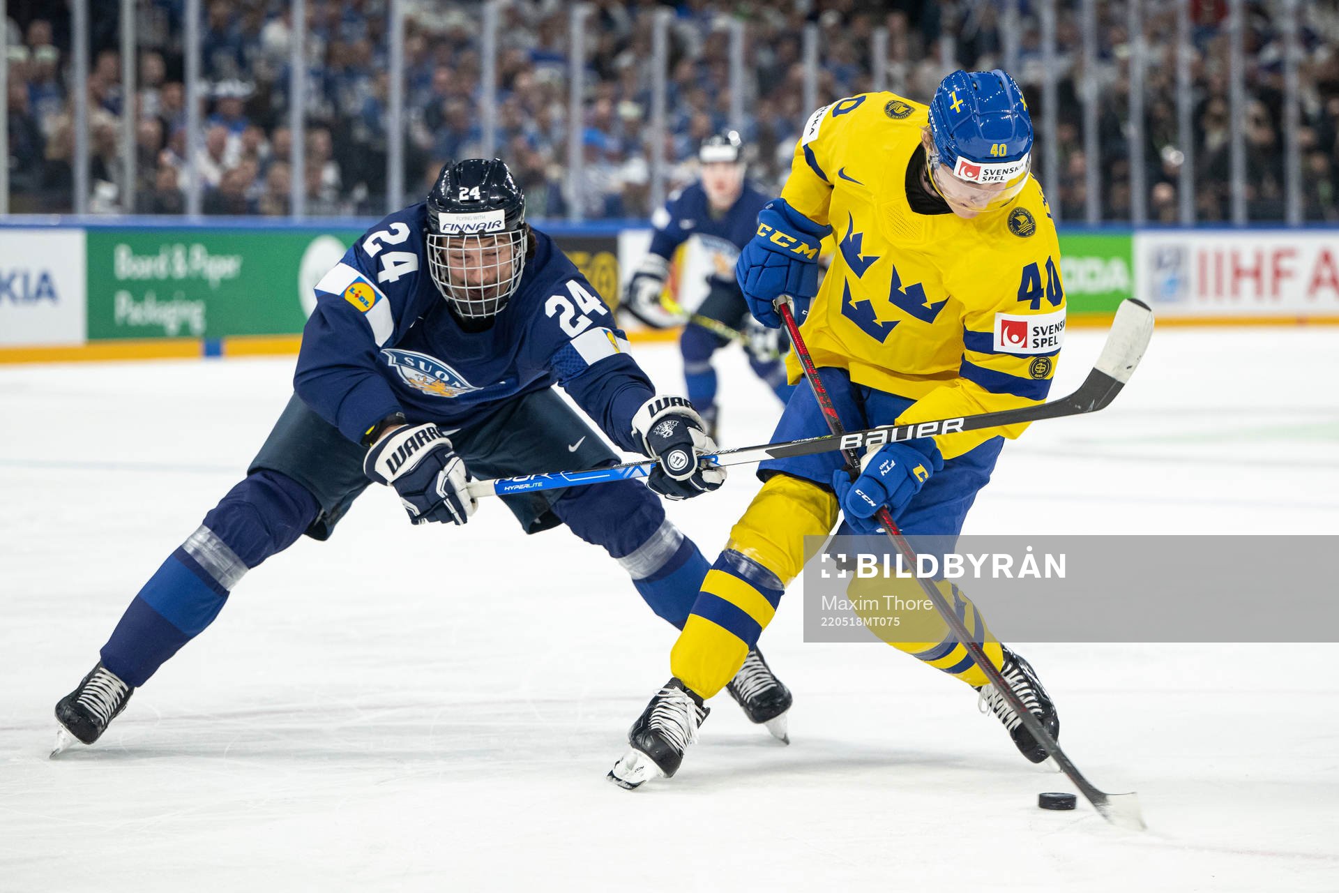 Hannes Björninen of Finland and Jacob Peterson of Sweden