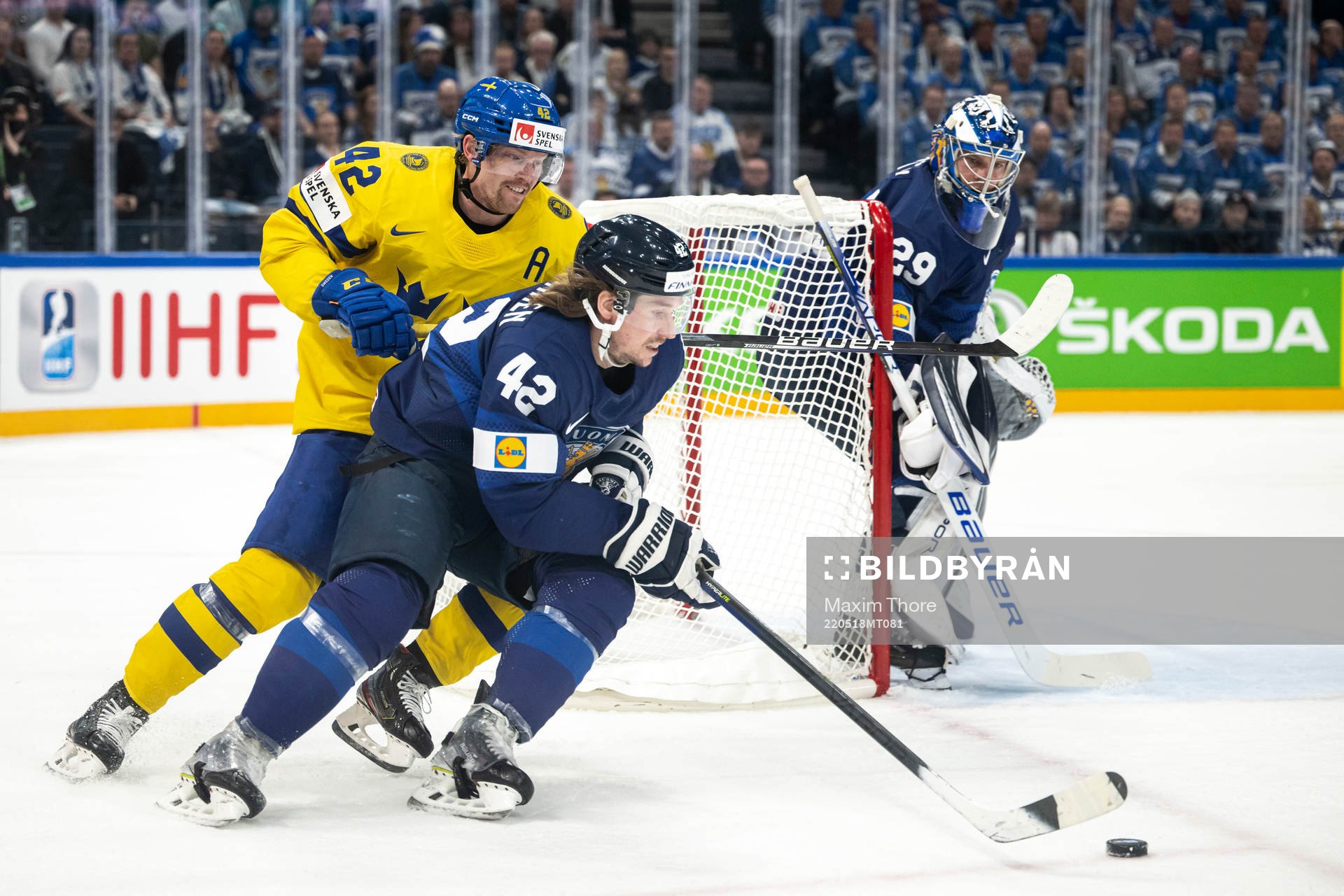 Joakim Nordström of Sweden and Sami Vatanen of Finland