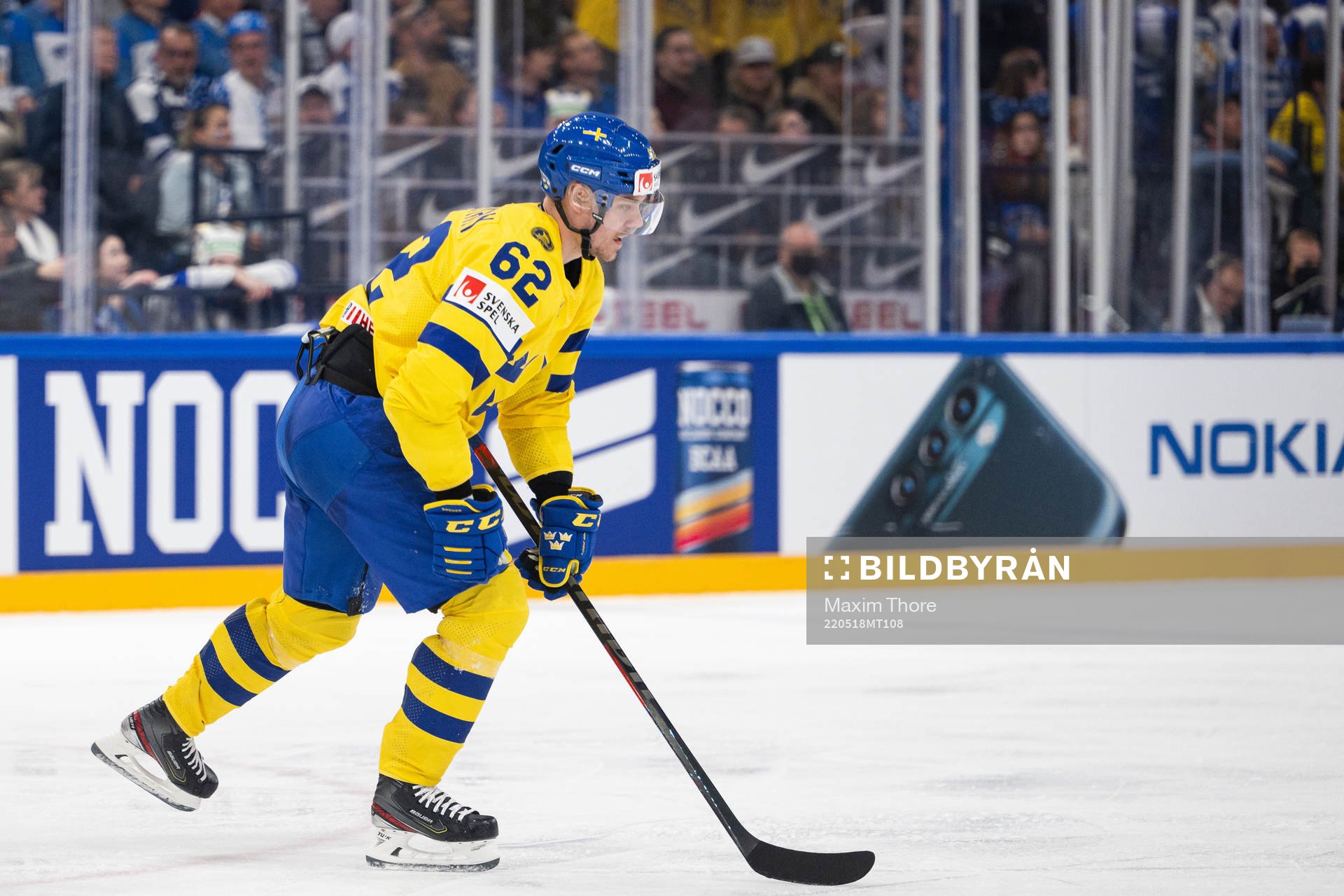Joel Kellman of Sweden celebrates the 2-2 goal