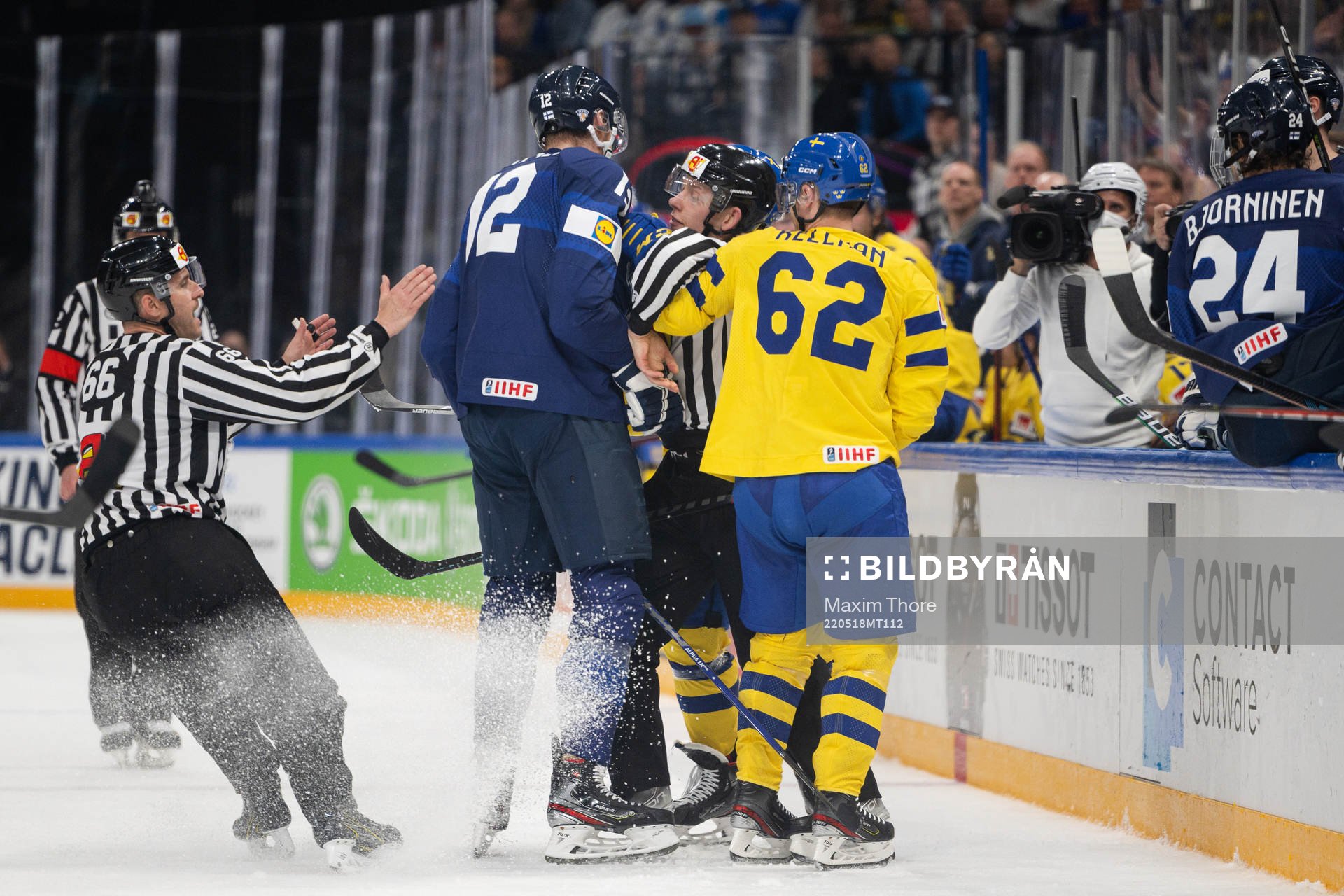 Marko Antilla of Finland against Joel Kellman of Sweden