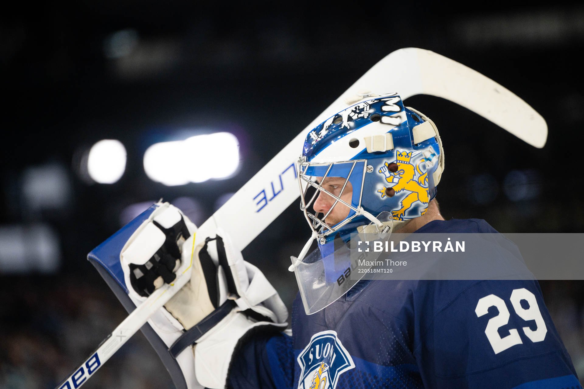 Goaltender Harri Säteri of Finland