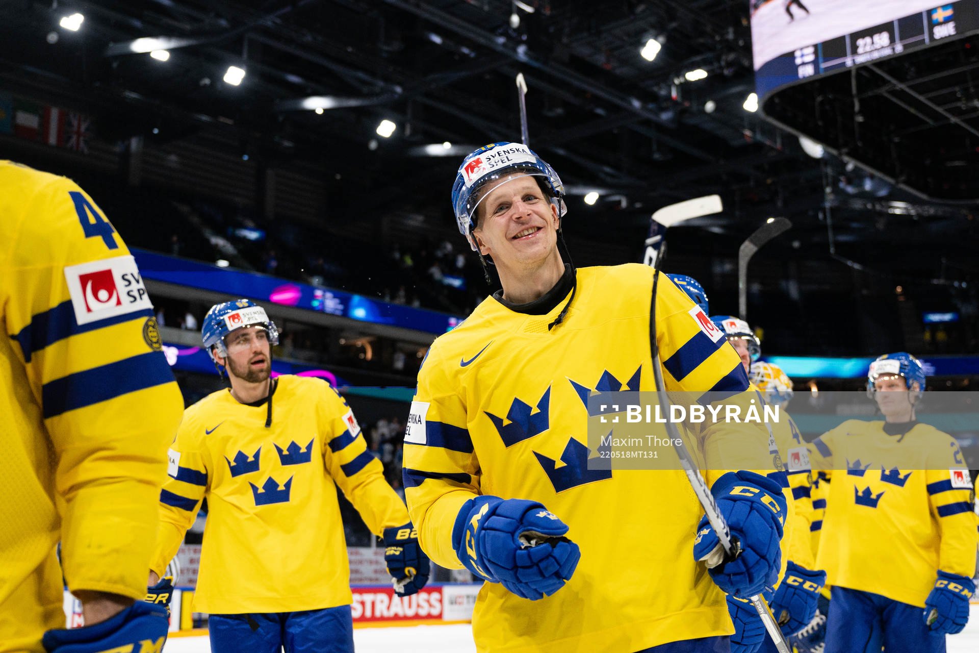 Max Friberg of Sweden celebrates