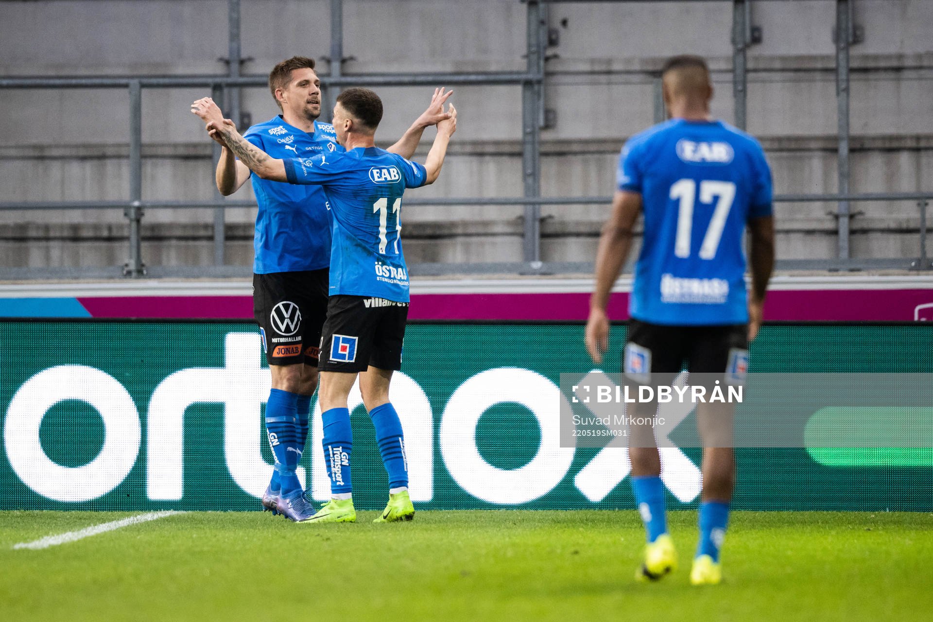 Halmstads Mikael Boman jublar