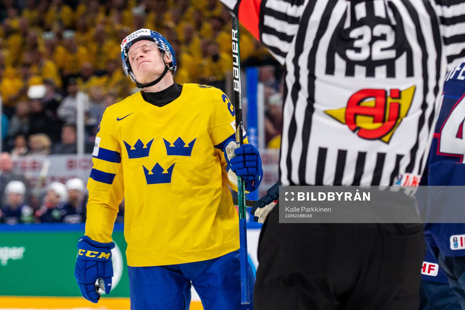 Anton Bengtsson of Sweden looks dejected