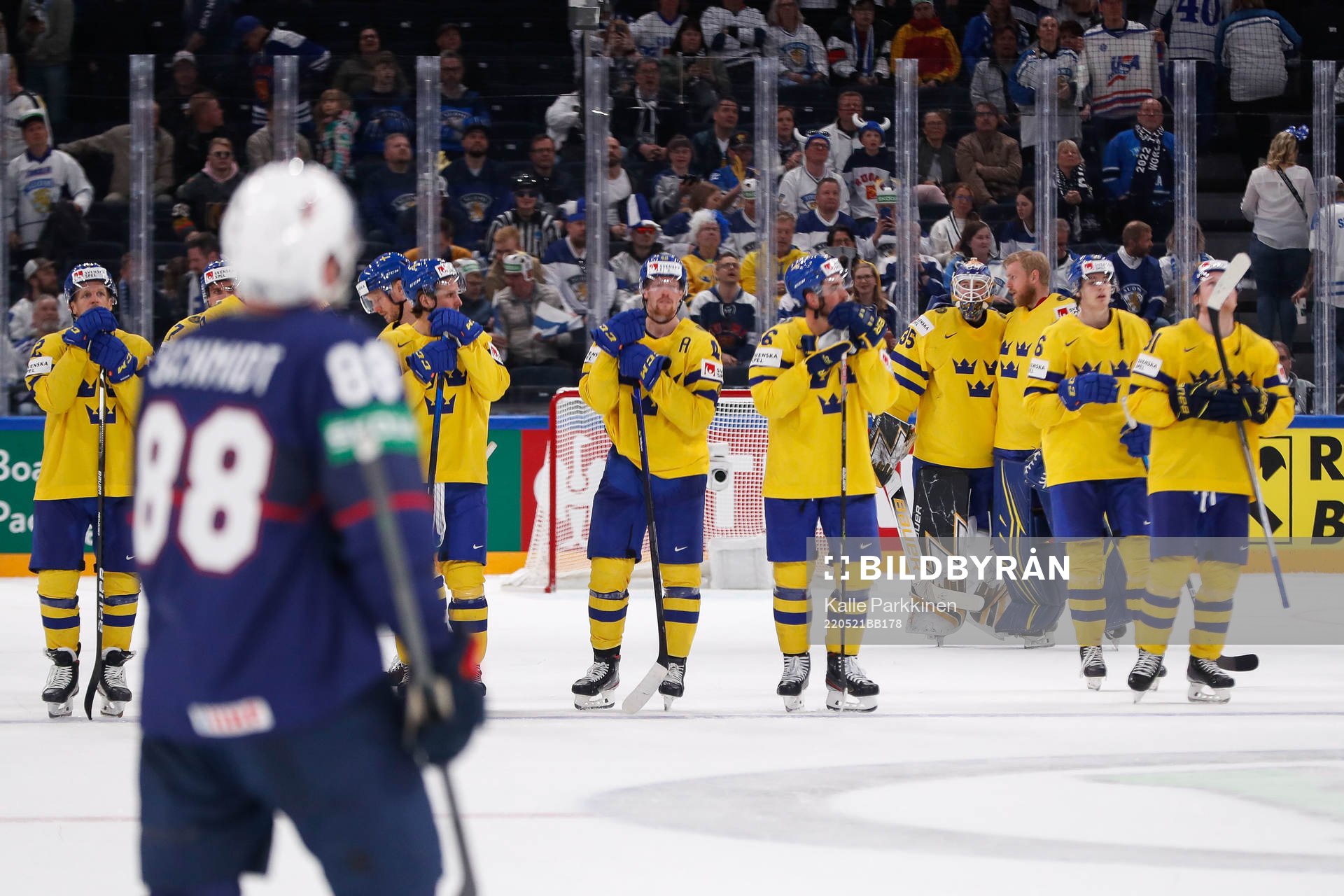 Players of Sweden looks dejected